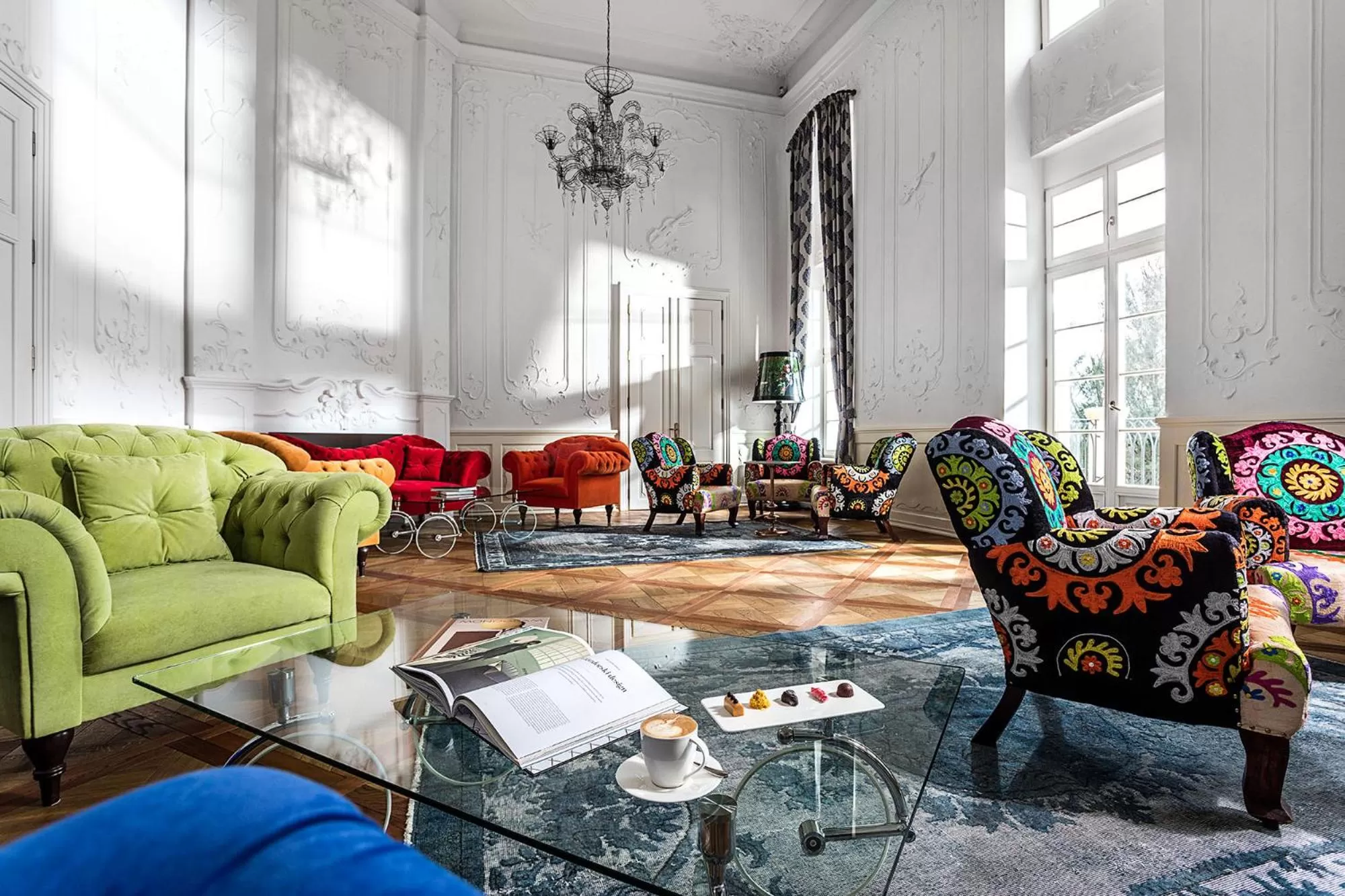 Seating area in Relais & Châteaux Hotel Quadrille - Adults Only