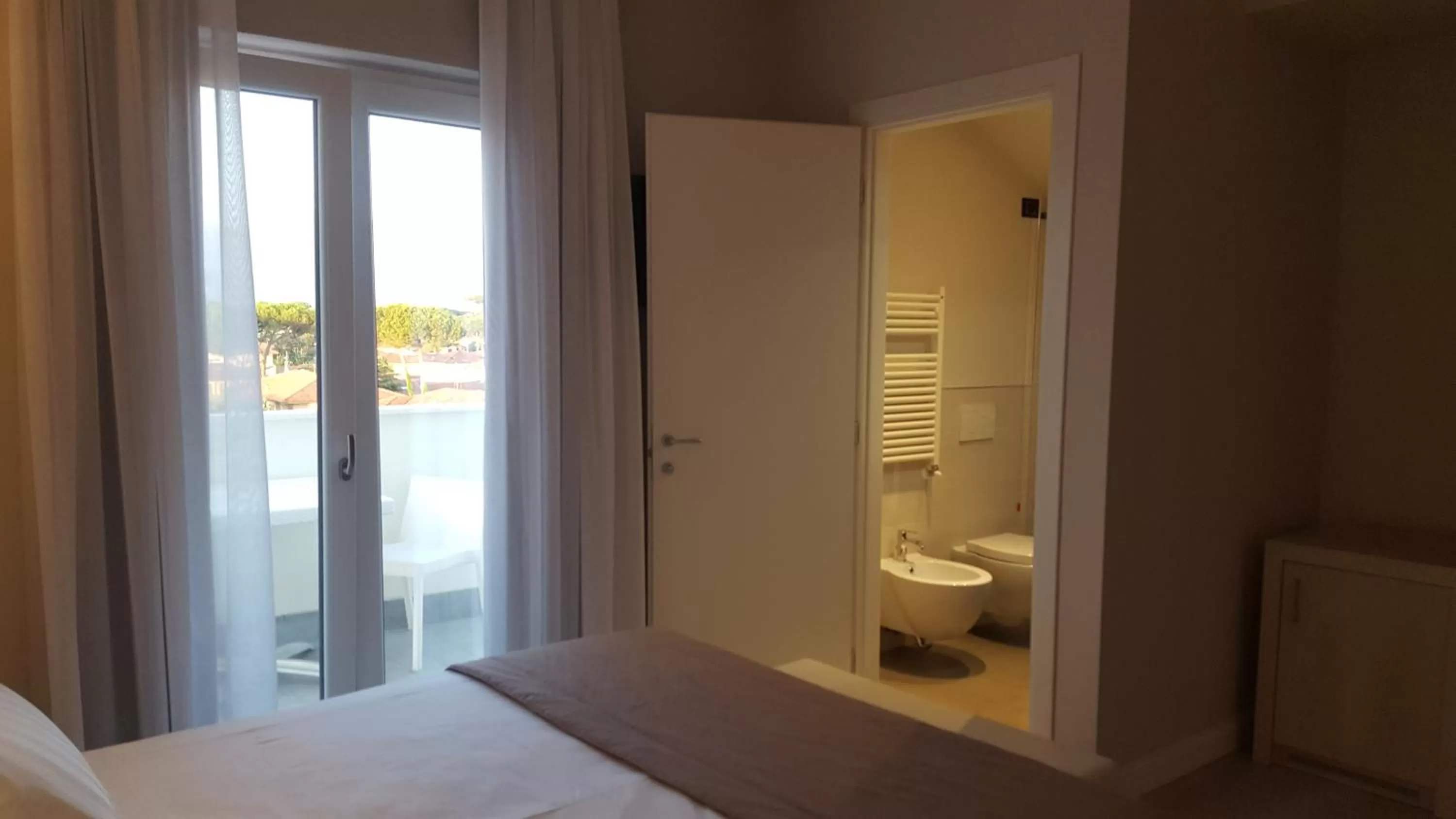 Bed in Hotel Villa Barsanti