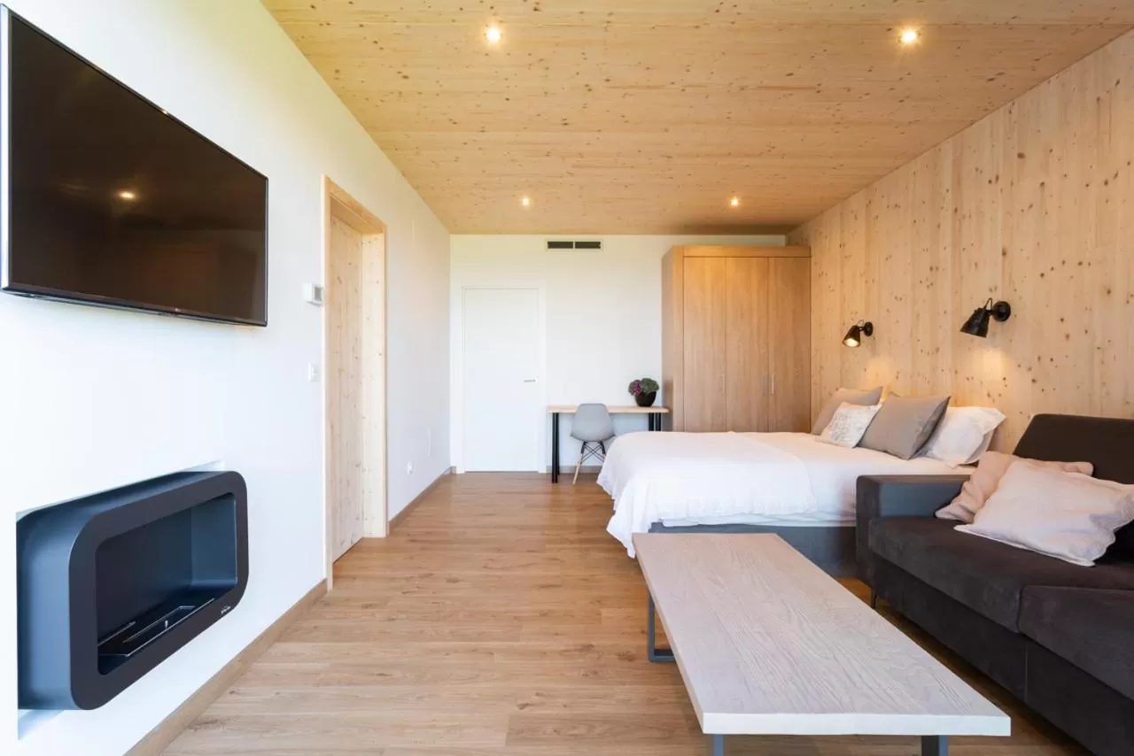 Bed in Cabañas de Canide