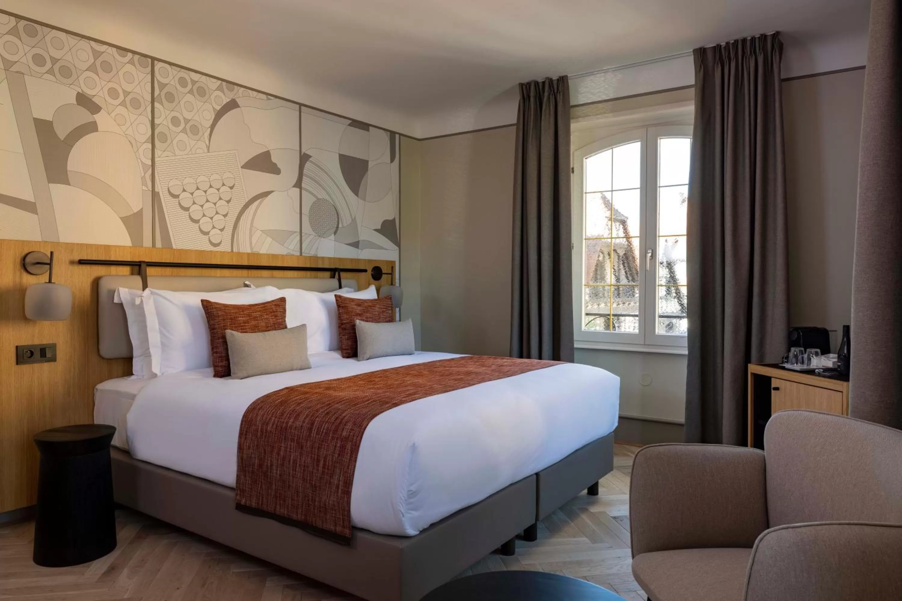 Bed in Hotel La Diligence