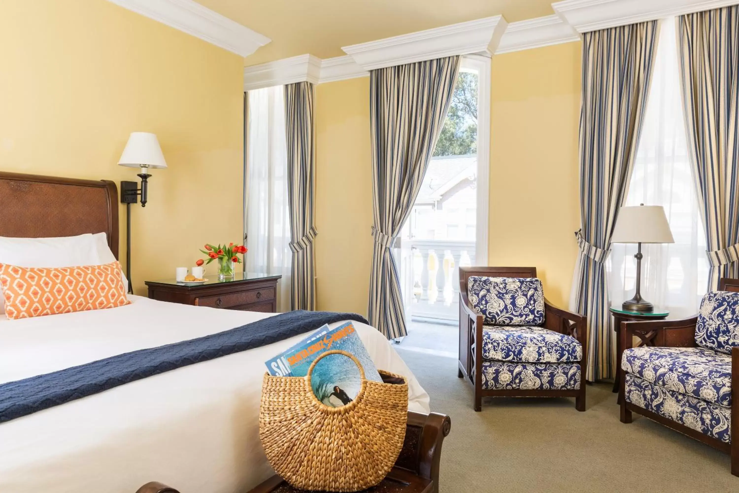 Deluxe King with Balcony in West Cliff Inn, A Four Sisters Inn Deluxe King with Balcony in West Cliff Inn, A Four Sisters Inn