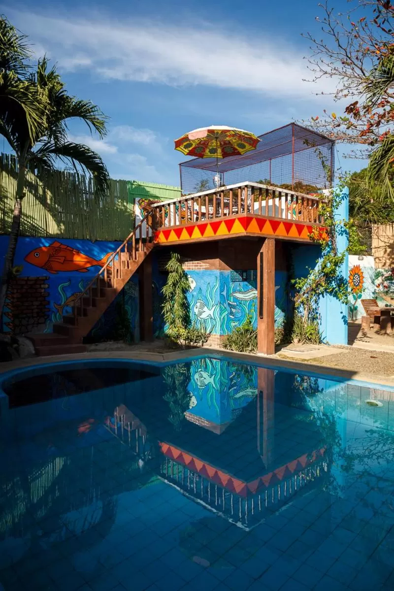 Swimming pool in Lala Panzi Bed and Breakfast