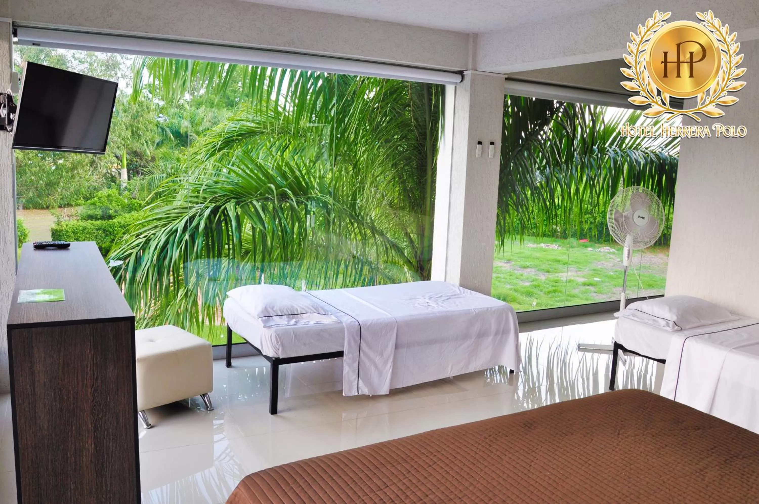 Bed in Hotel Herrera Polo