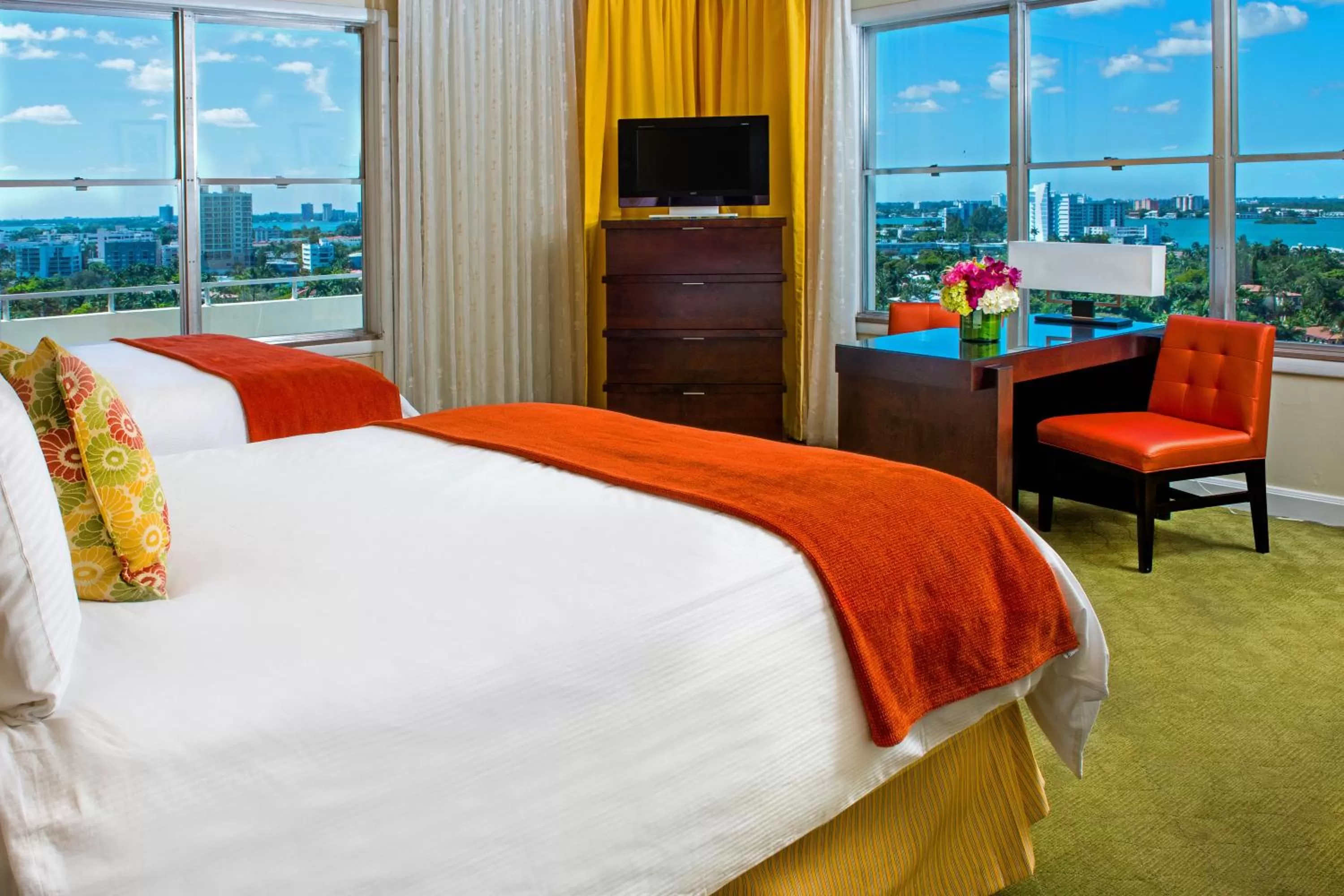 Bed in Sea View Hotel