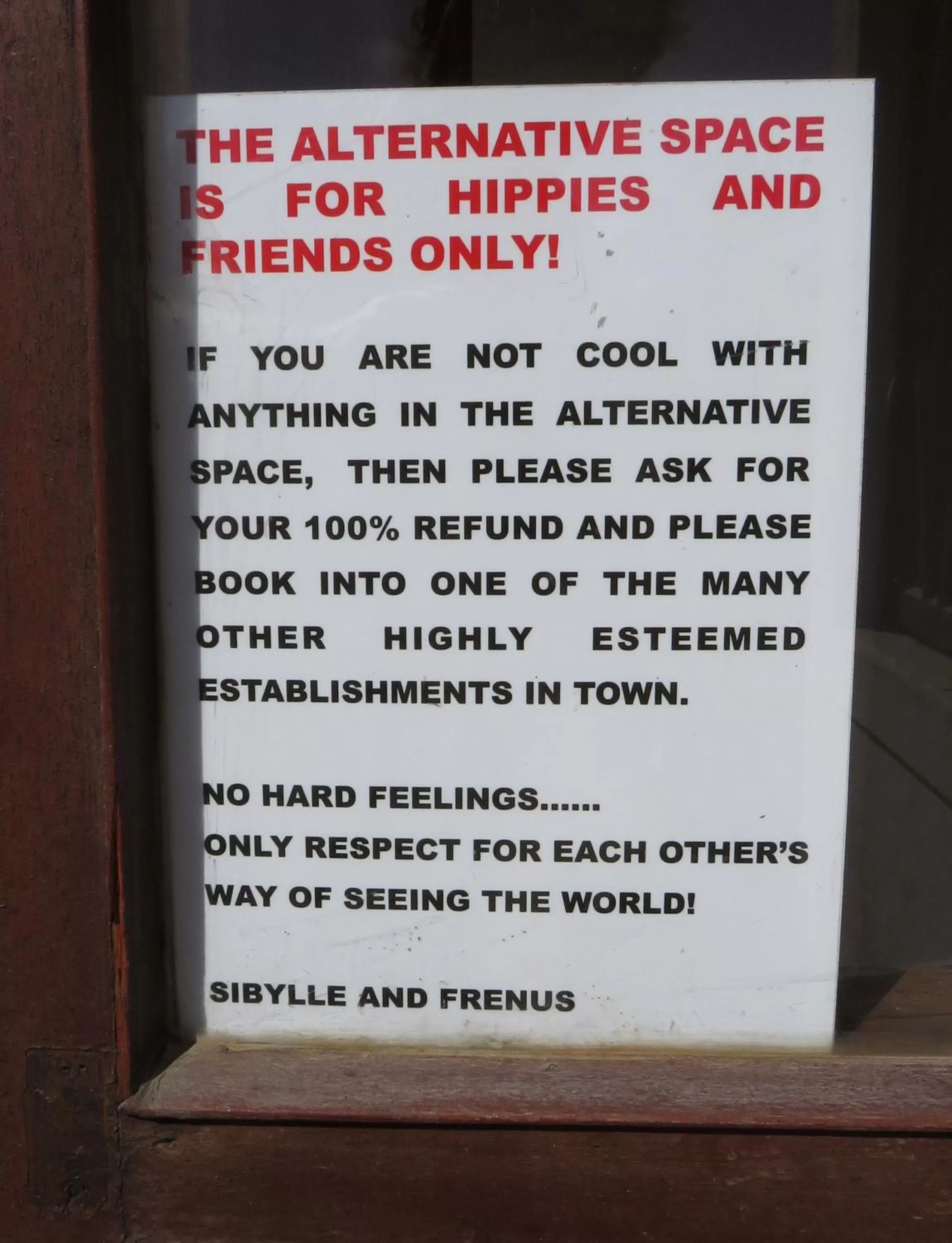 Logo/Certificate/Sign in Alternative Space B & B