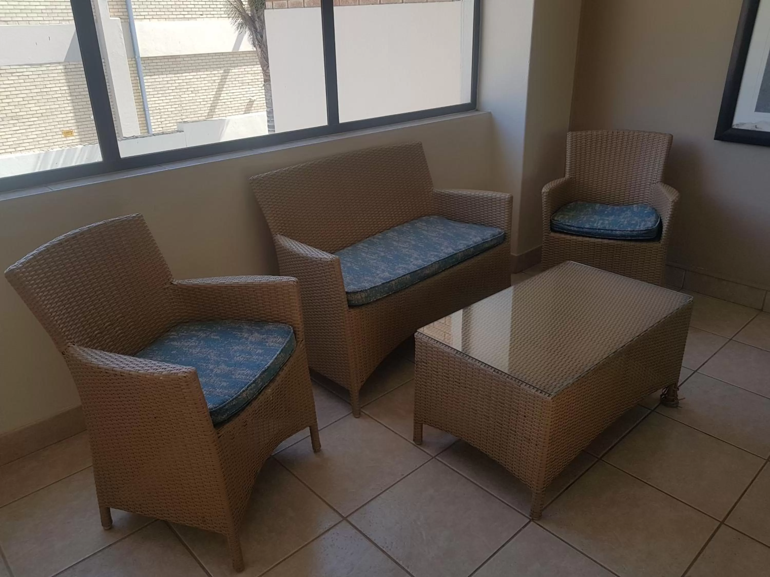 Seating area in Europrime Hotel