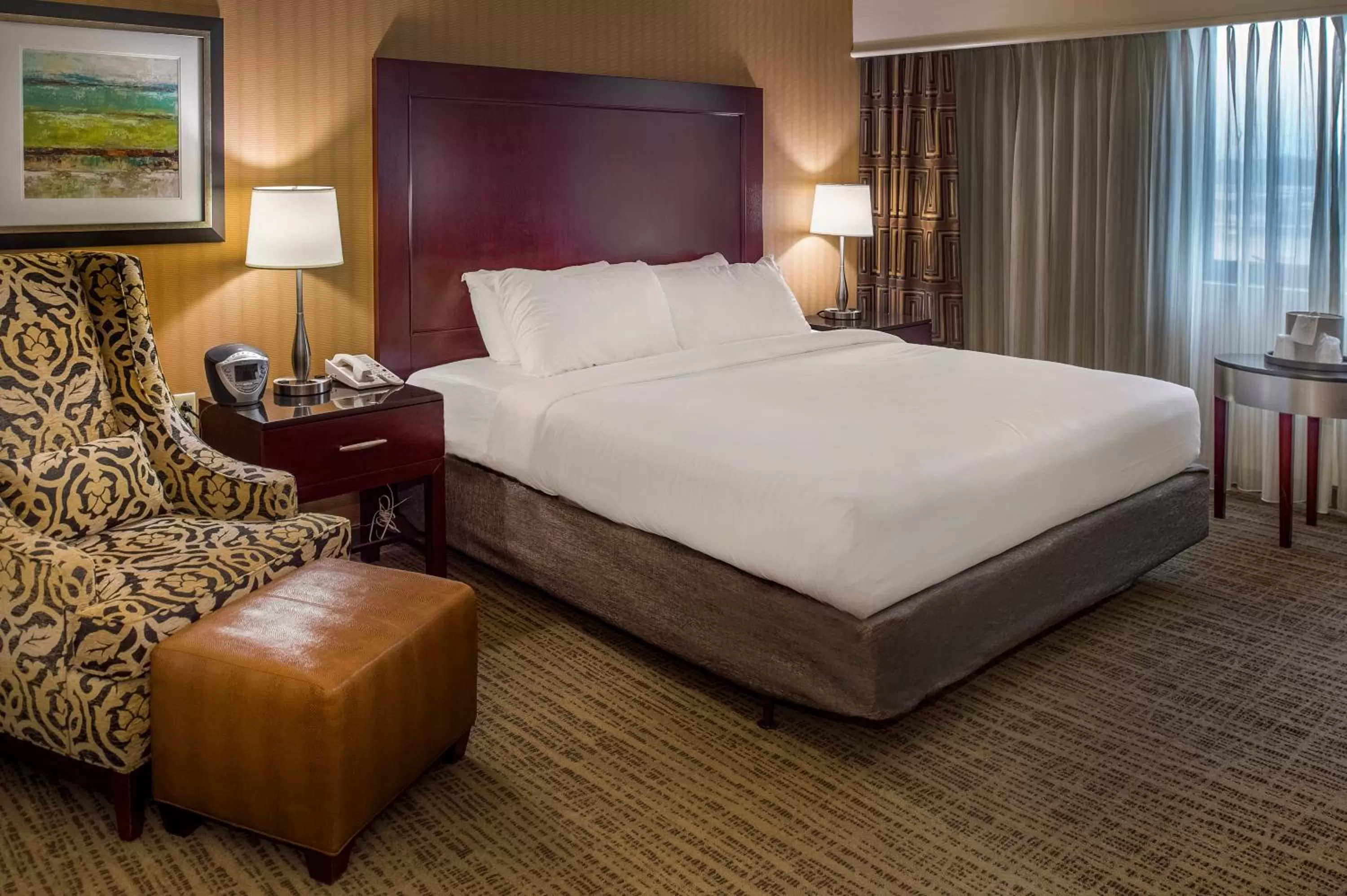 Bed in Crowne Plaza Hotel St. Louis Airport by IHG
