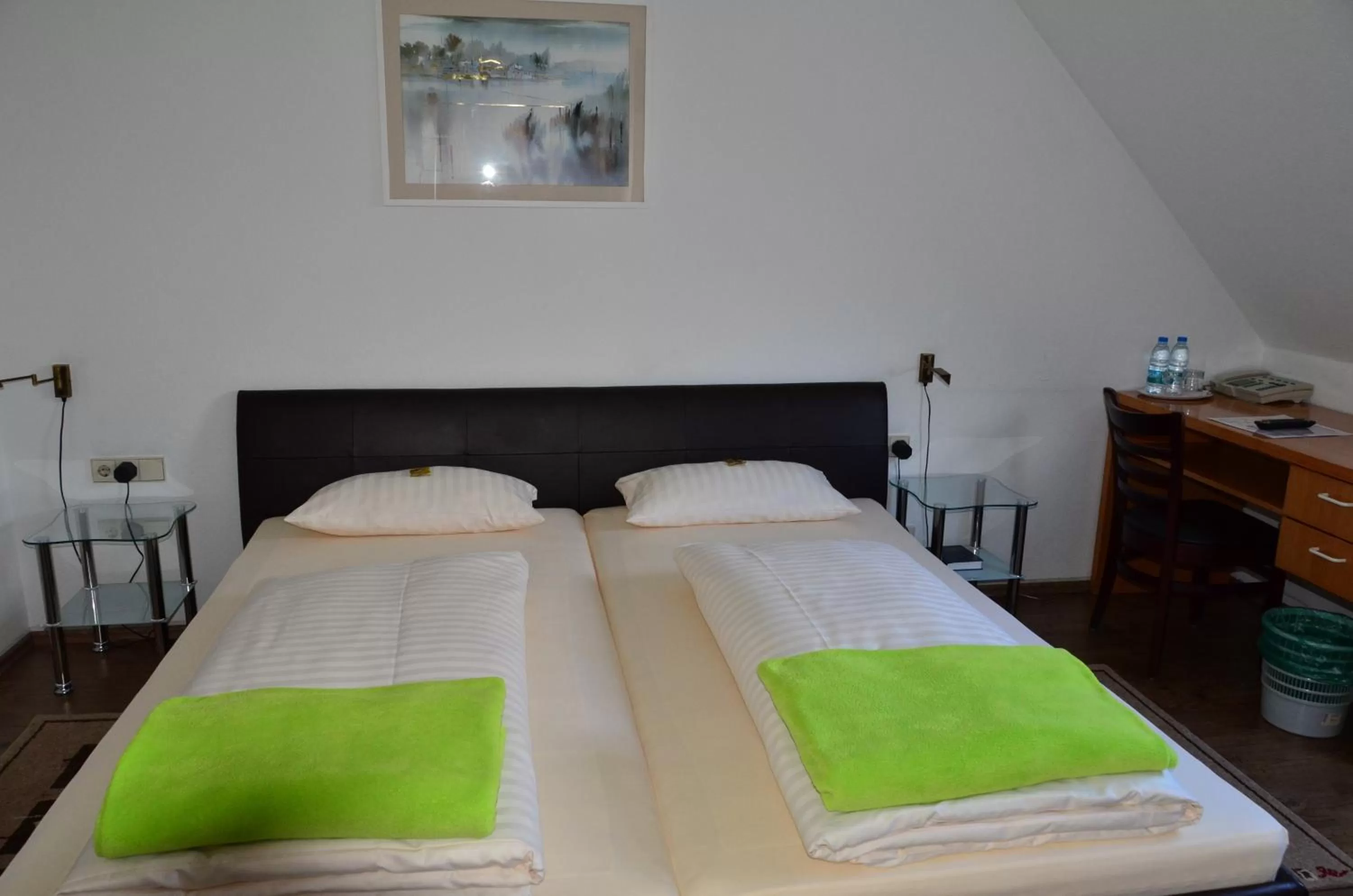 Bed in Hotel Mörike