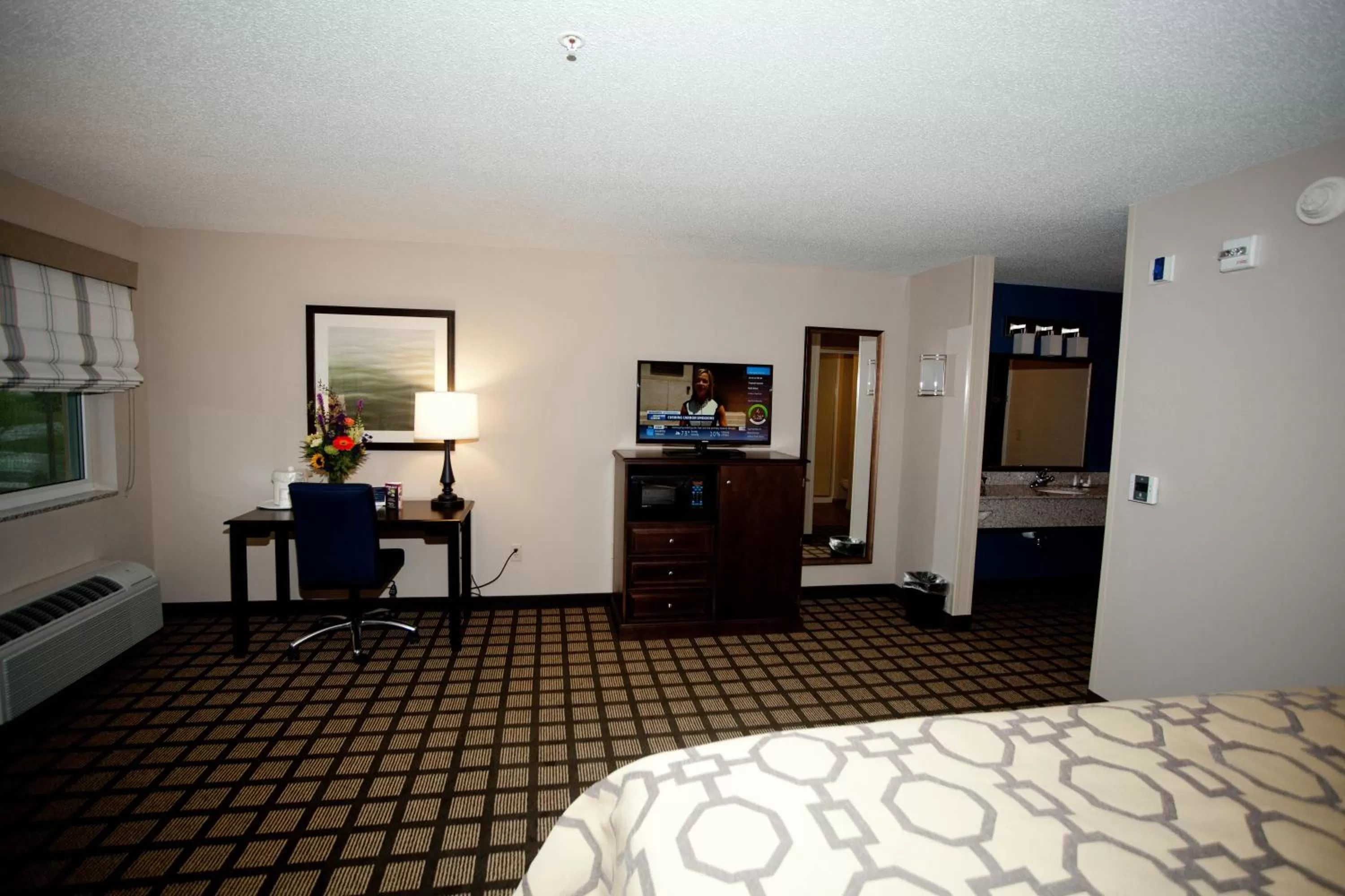 Decorative detail, Bed in Baymont by Wyndham Erie