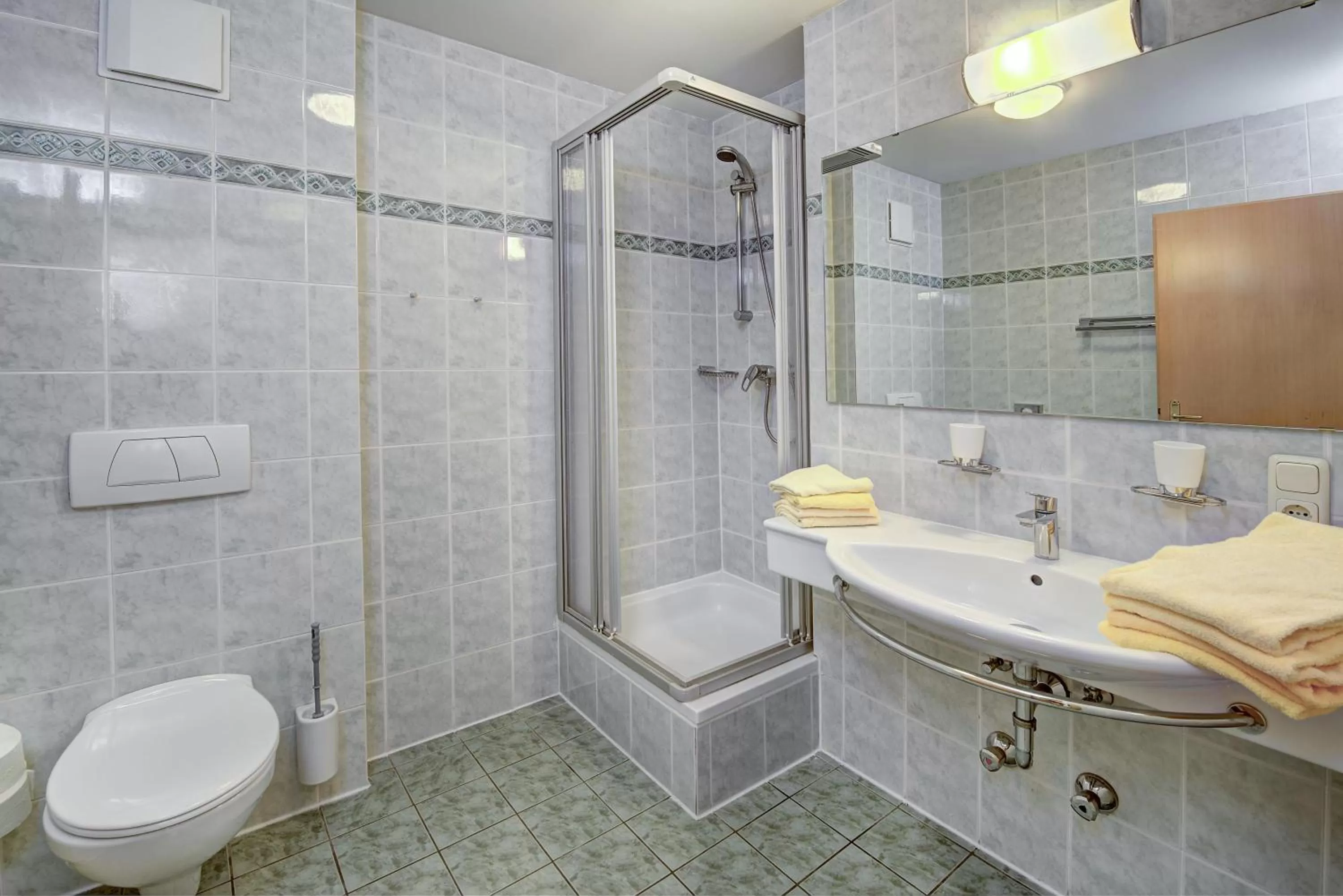 Shower, Bathroom in Bergland Residenz