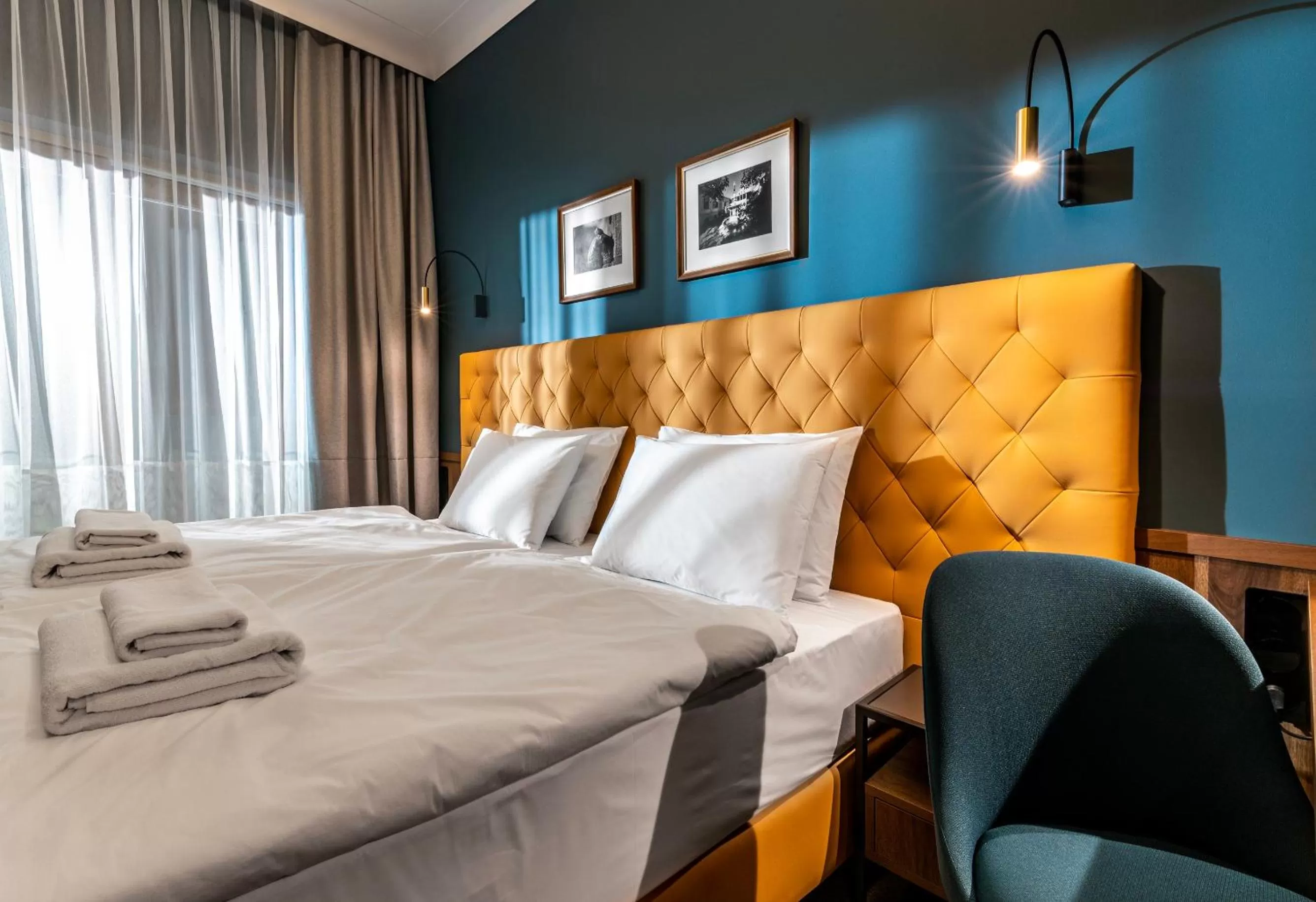 Bed in Palatinus Boutique Hotel