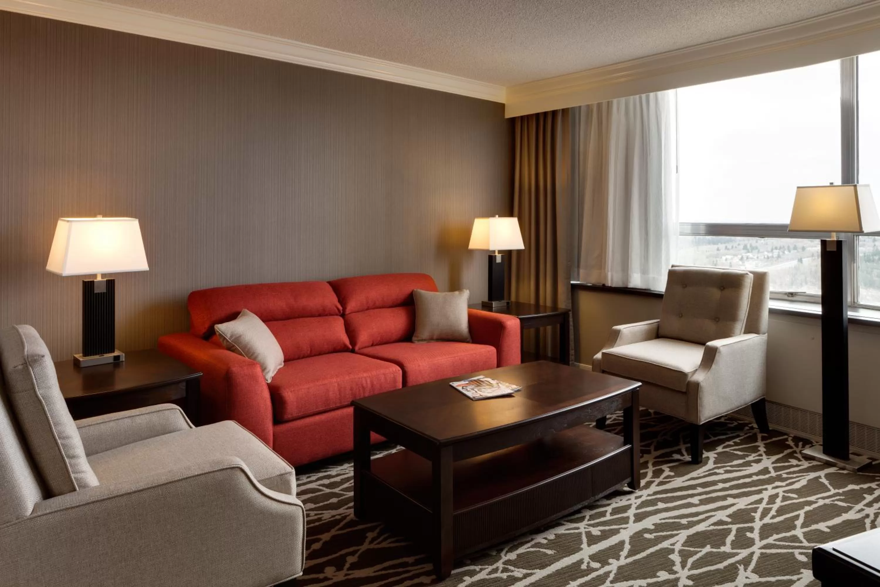 Living room in Chateau Lacombe Hotel