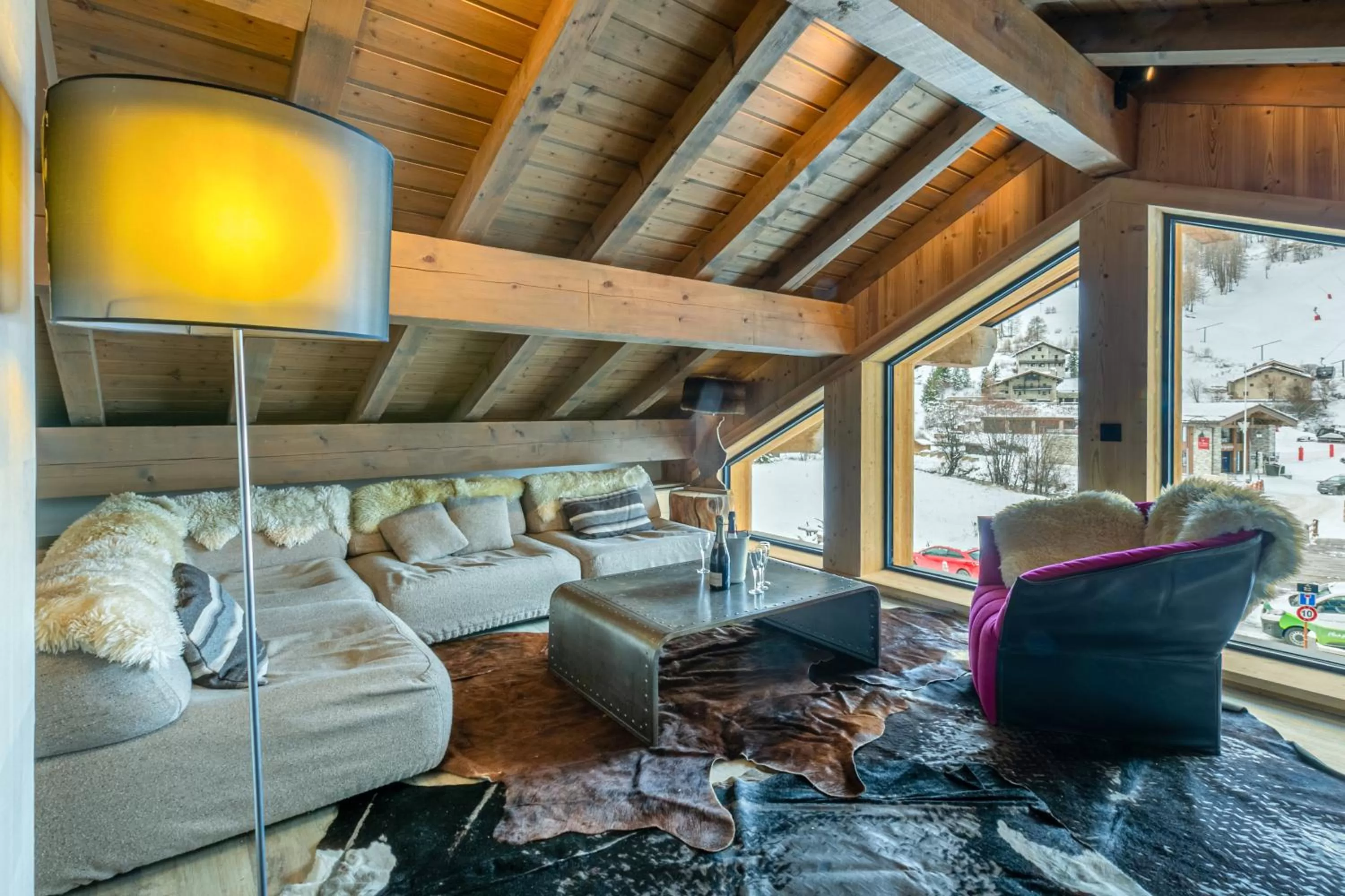 Living room in Maisons de montagne Le Samovar