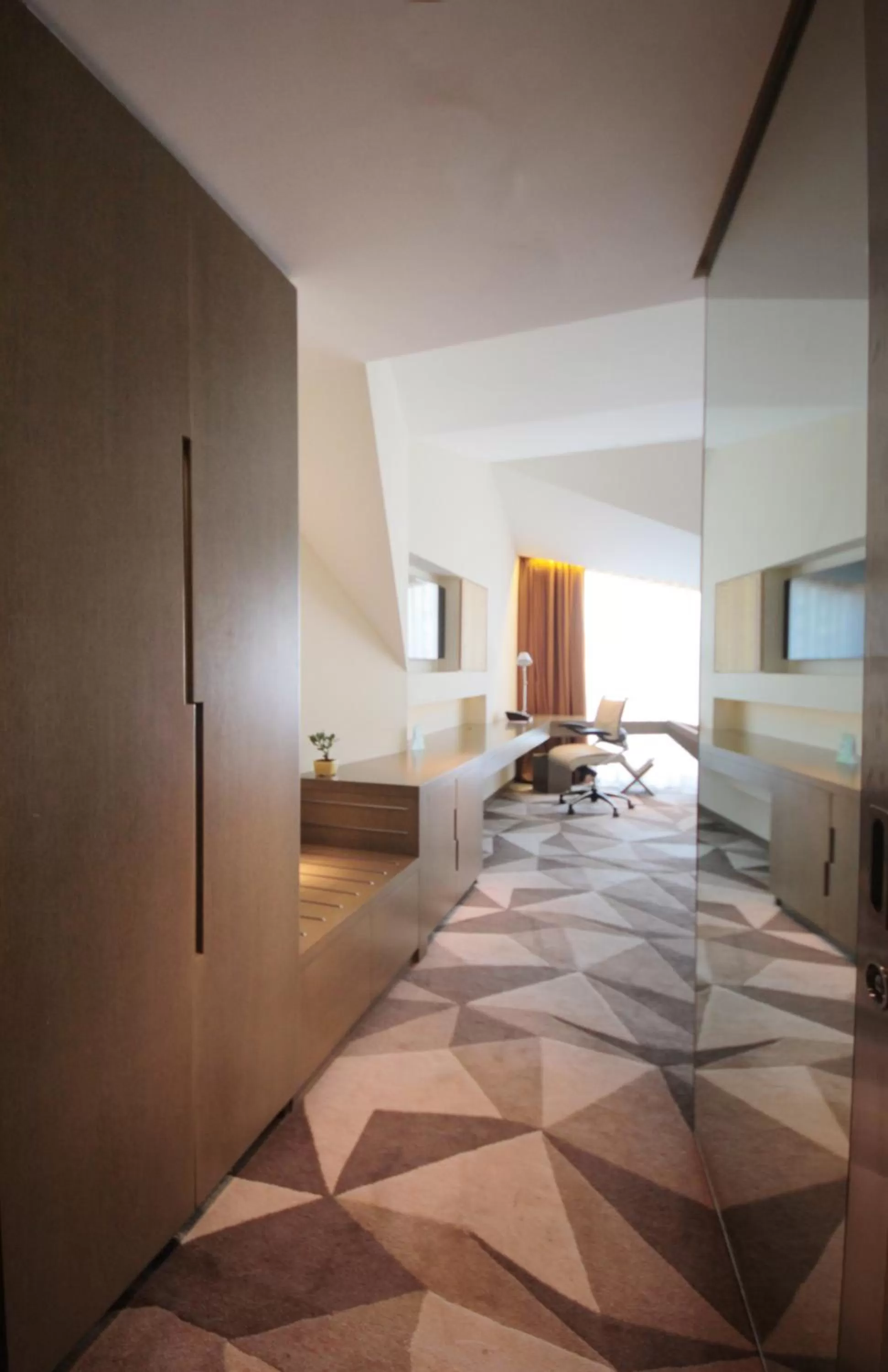 Decorative detail, Bed in Vivanta New Delhi, Dwarka