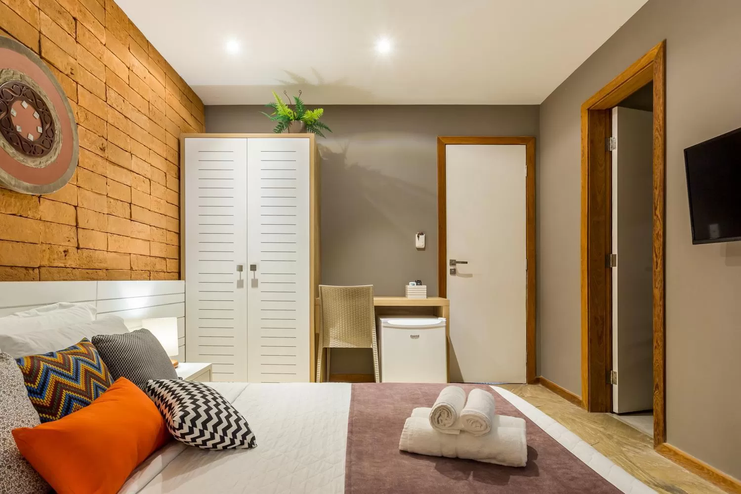 Bed in Bravo Pousada Design