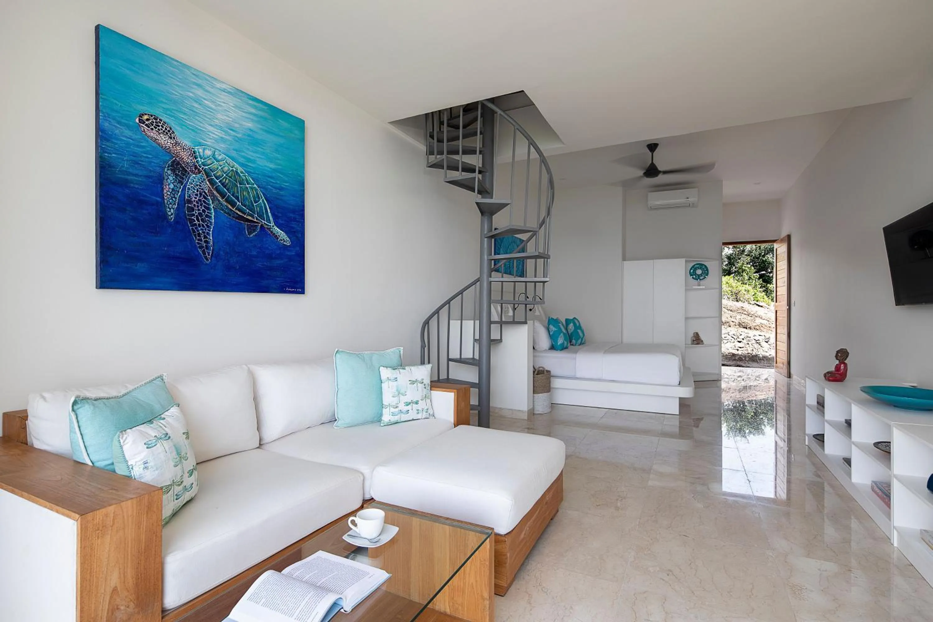 Living room in Kokomo Resort Gili Gede