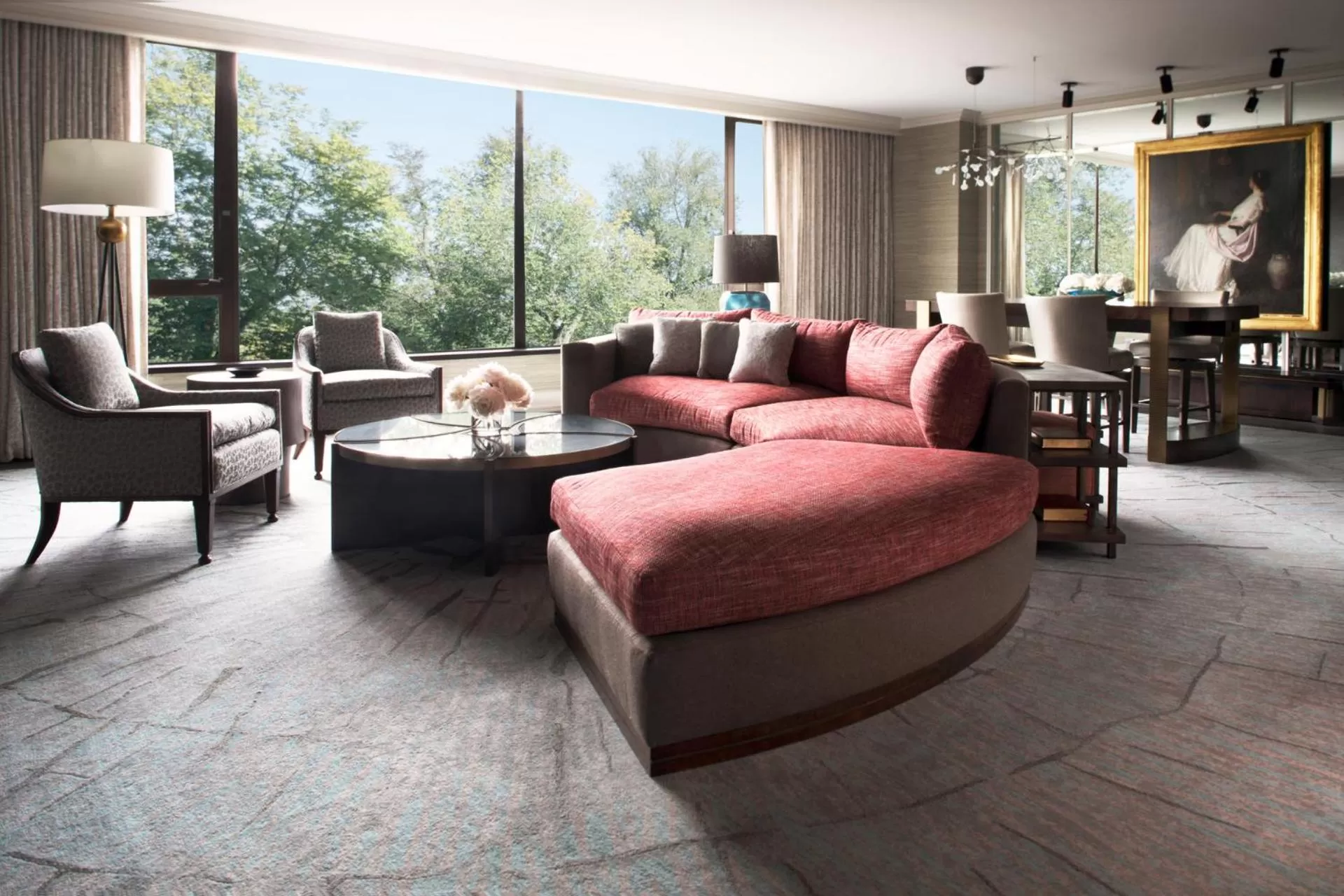 Living room in Four Seasons Boston