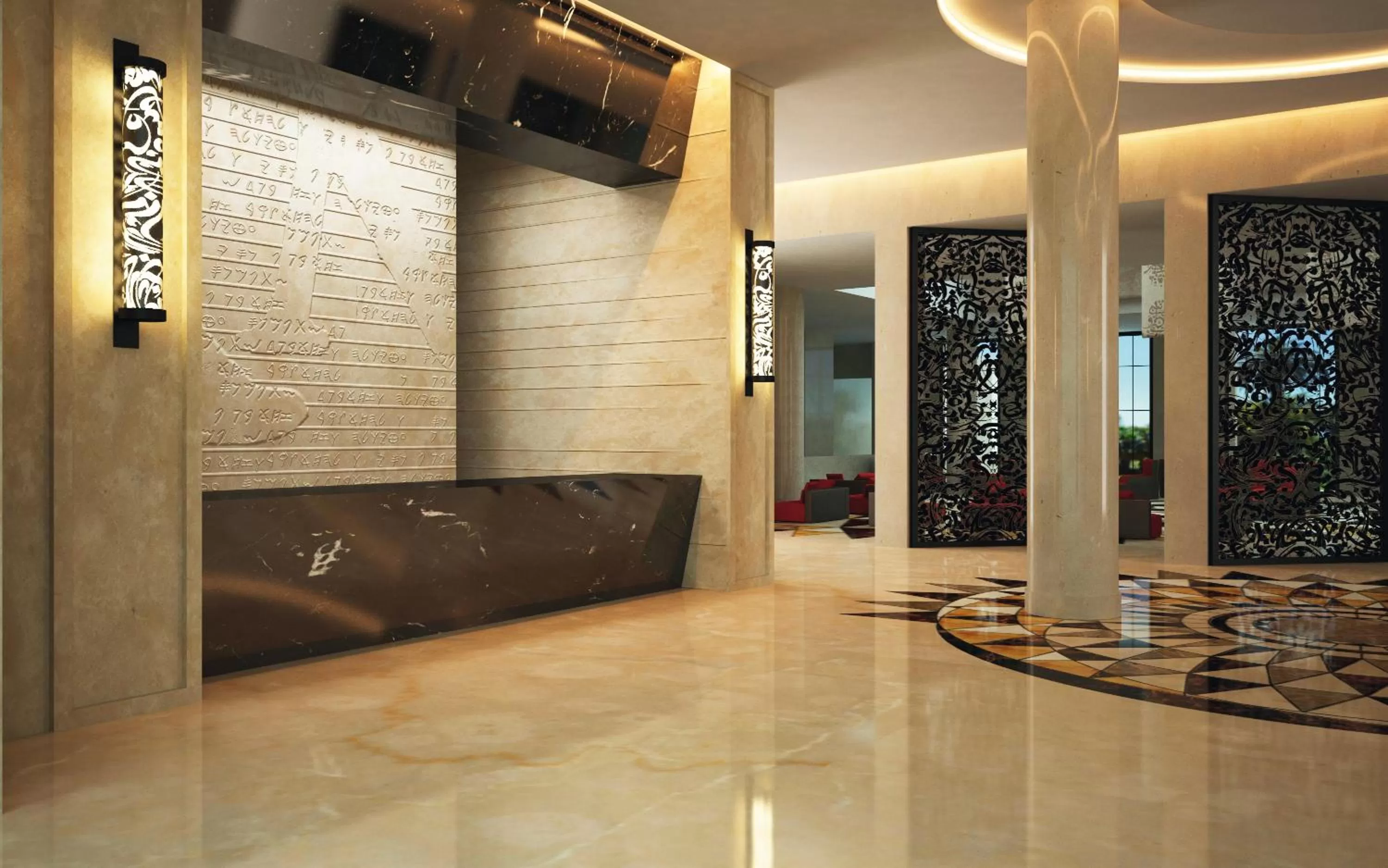 Lobby or reception in Mövenpick Hotel du Lac Tunis