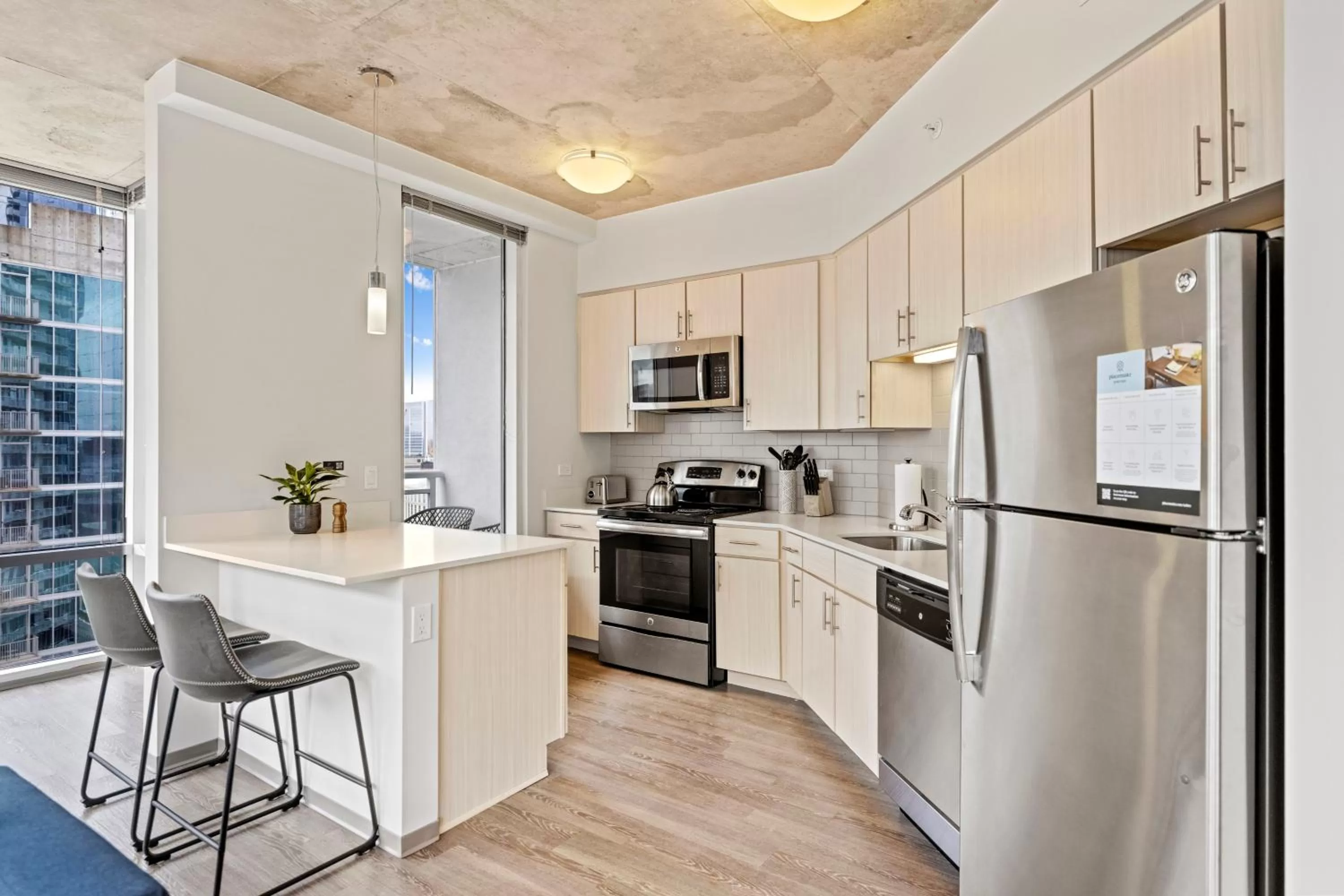 Kitchen or kitchenette in Placemakr Premier SoBro