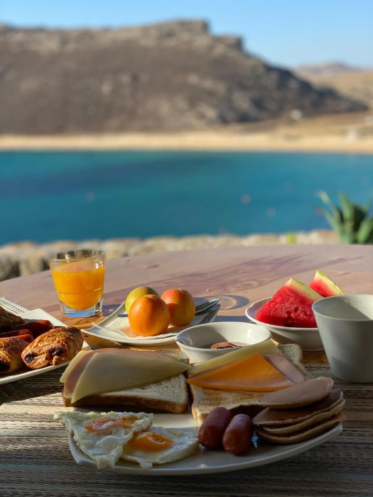 Food in Panormos Village Hotel