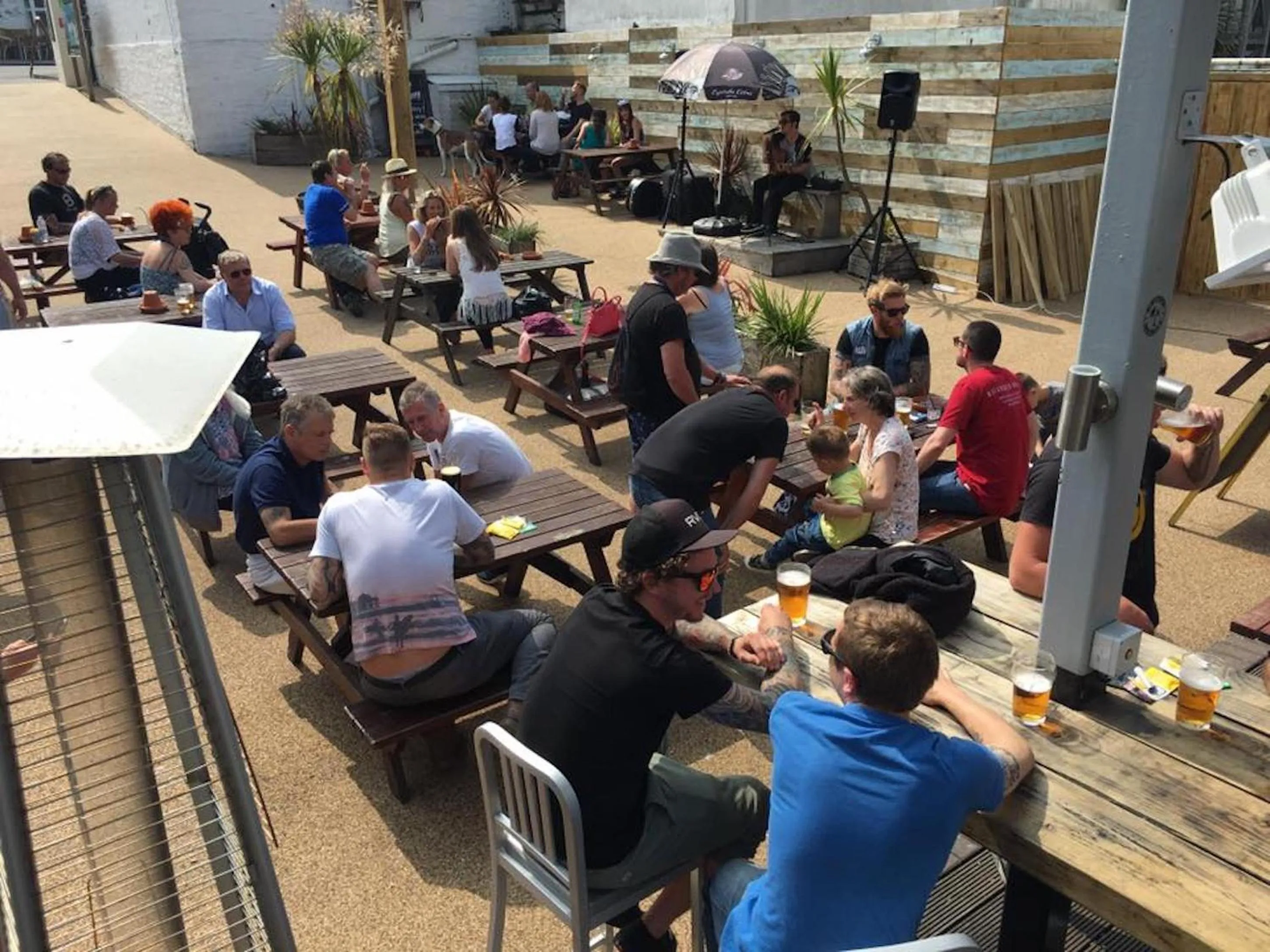 Patio in St Christopher's Inn Newquay