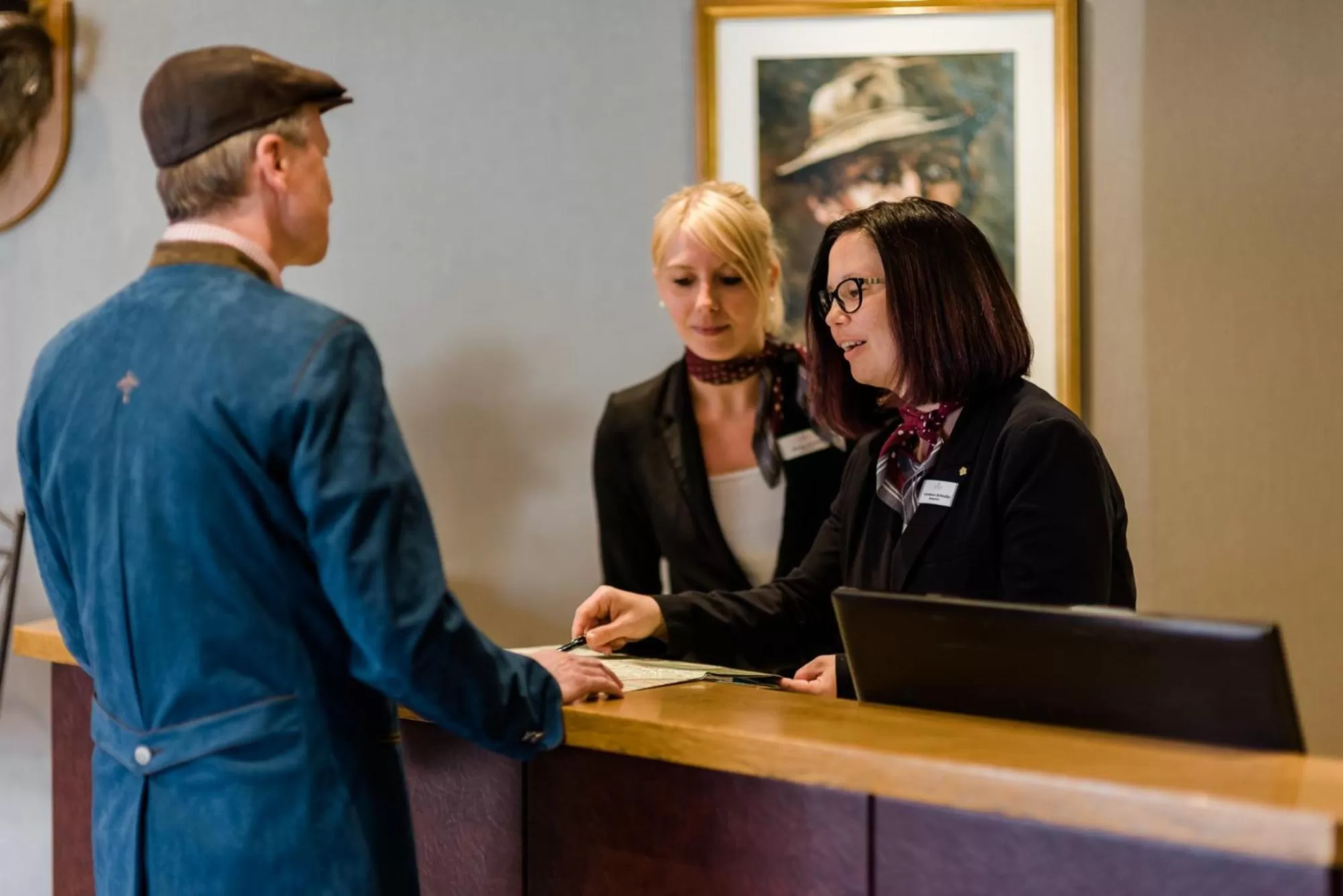 Lobby or reception in Niemeyers Romantik Posthotel