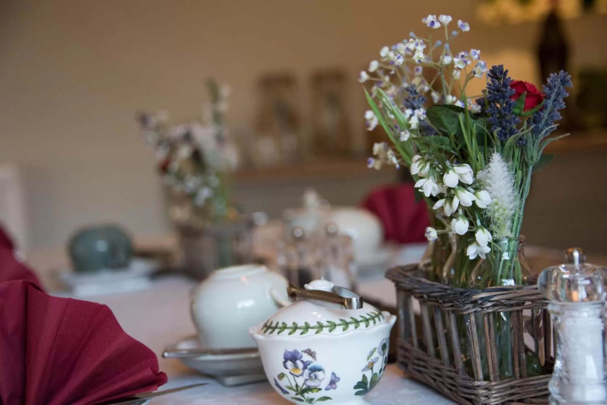 Dining area in St Leonards Farmhouse