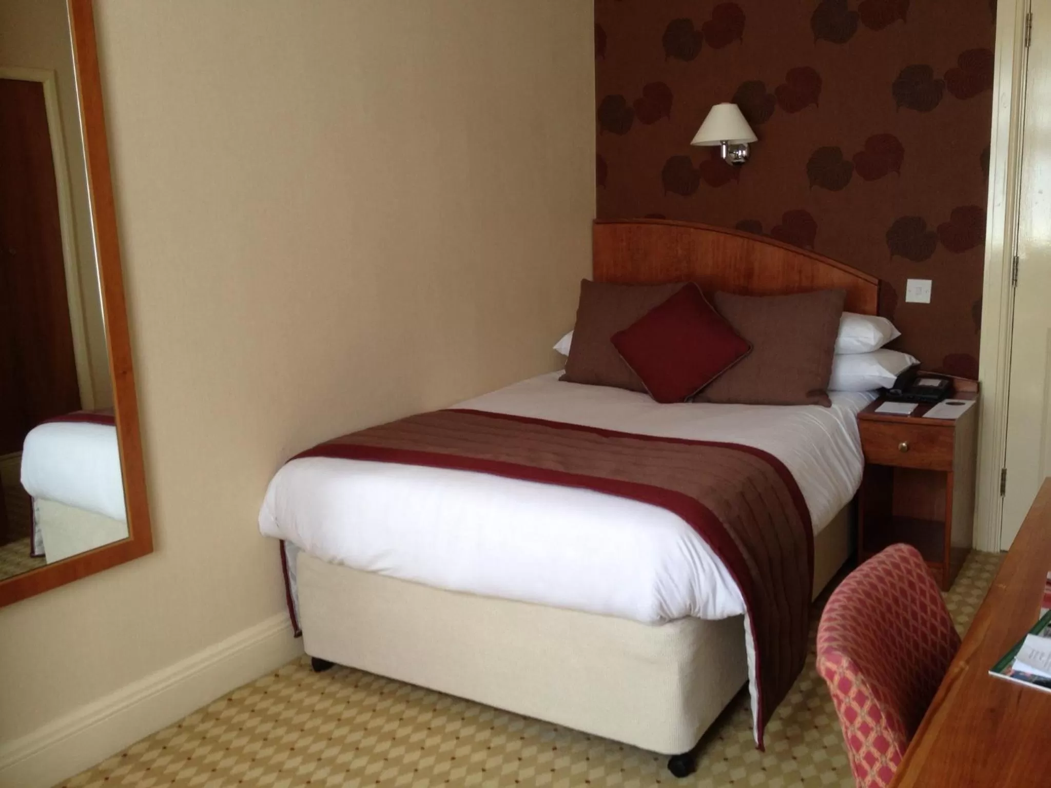 Bed in Crown & Mitre Hotel