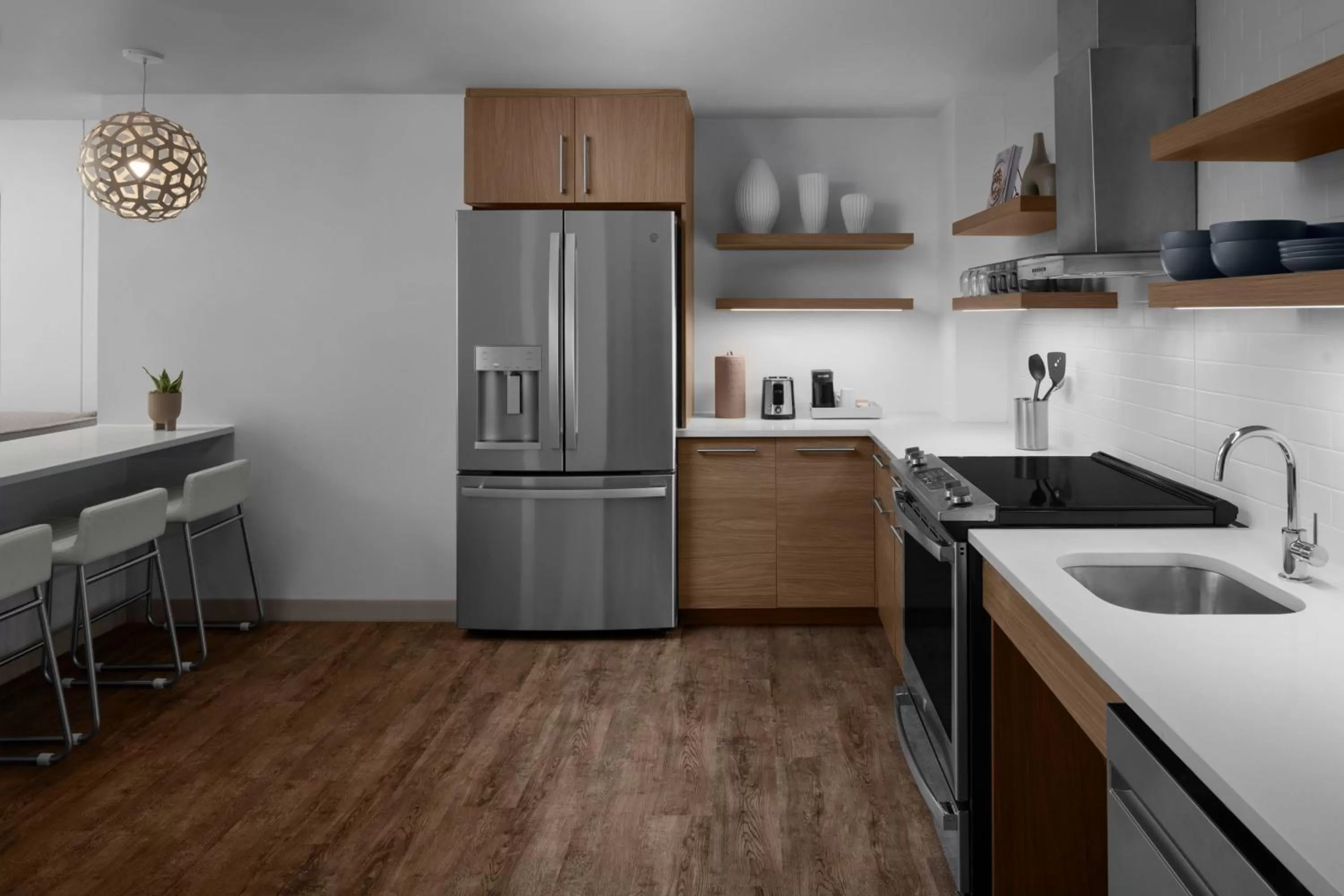 Kitchen or kitchenette in Element San Antonio Riverwalk