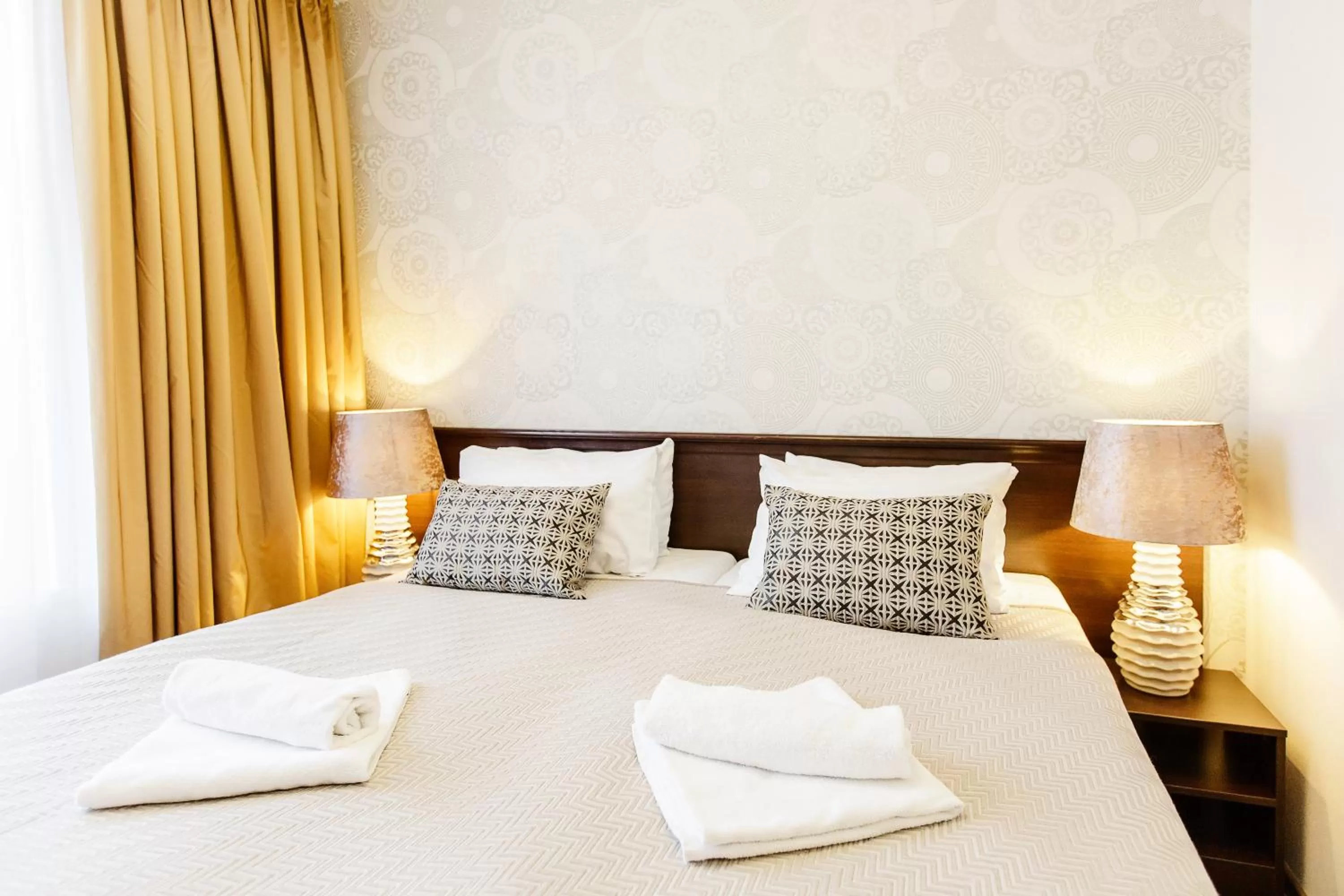 Bedroom, Bed in Old Town Hotel Bohema, Klaipėda