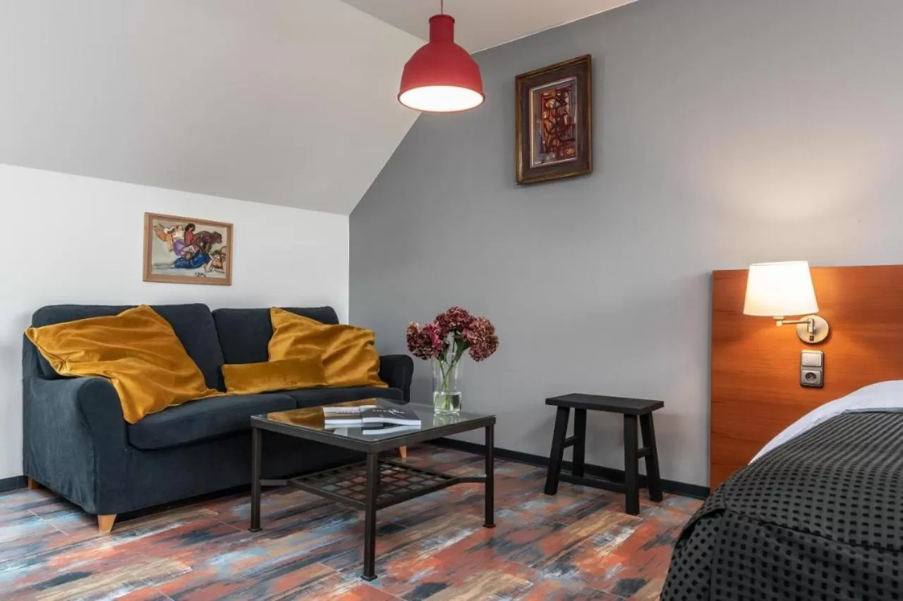 Seating area in Art Hotel Prague