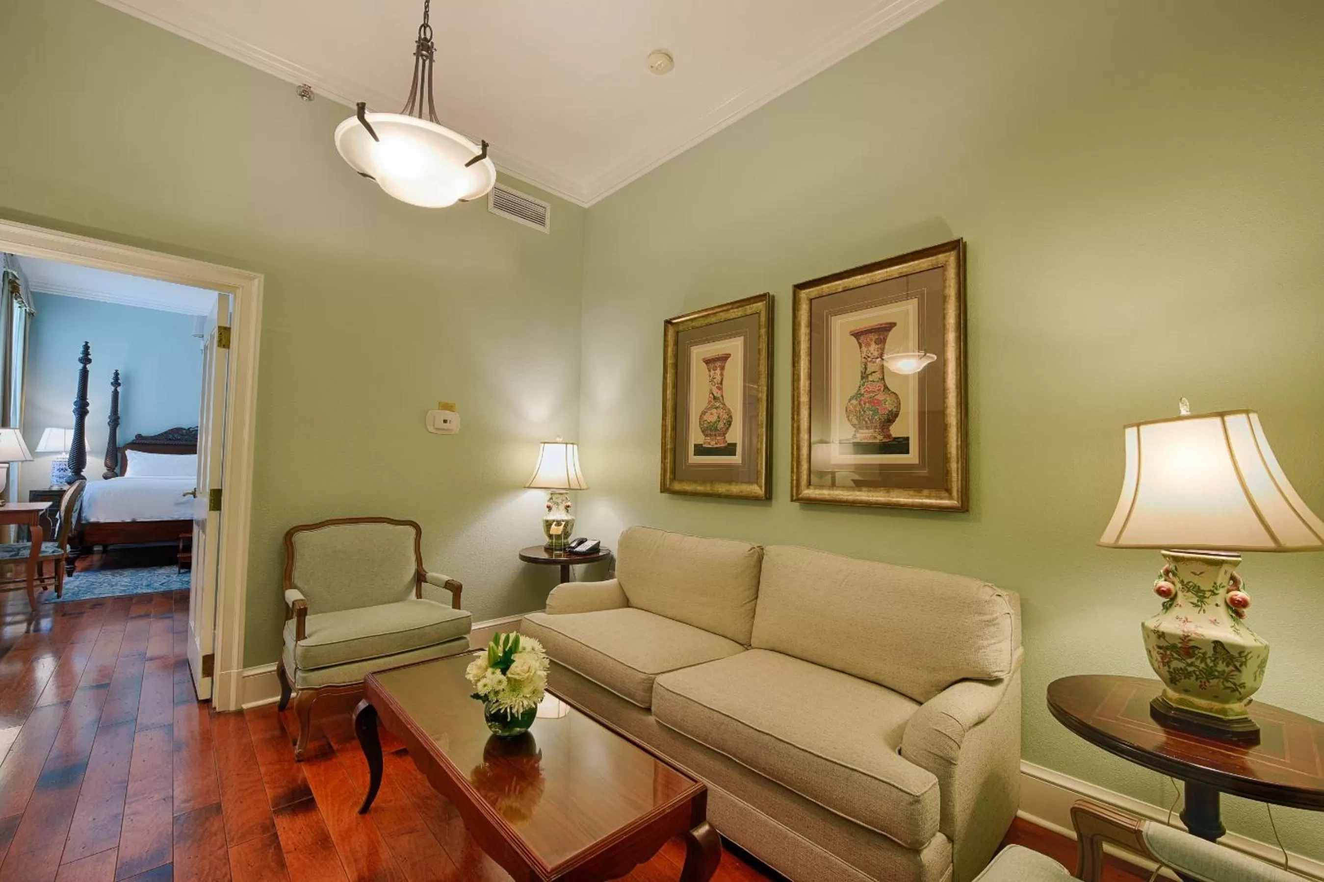 Living room in voco St James Hotel by IHG