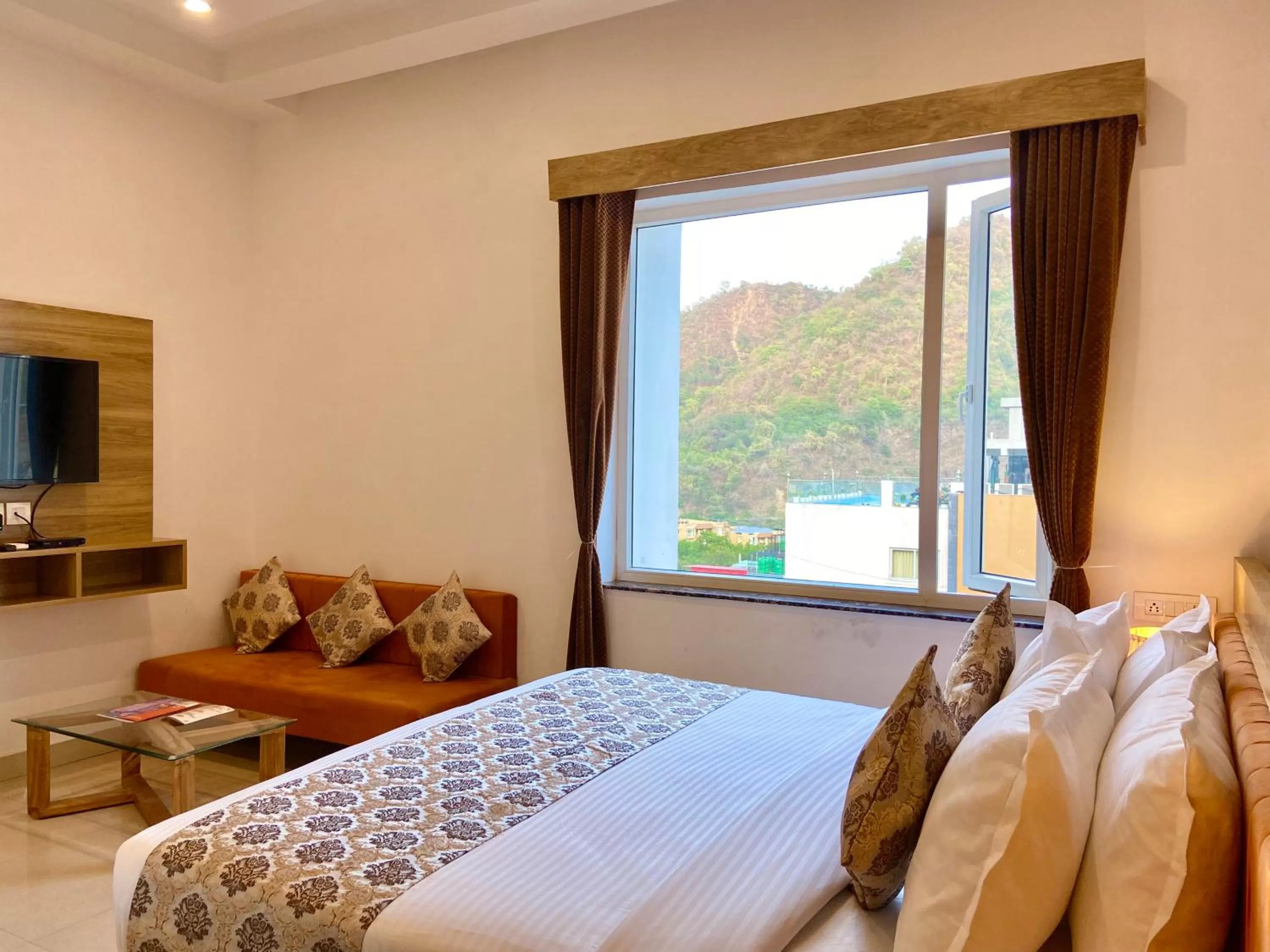 Bed in Arogyadham Wellness Retreat