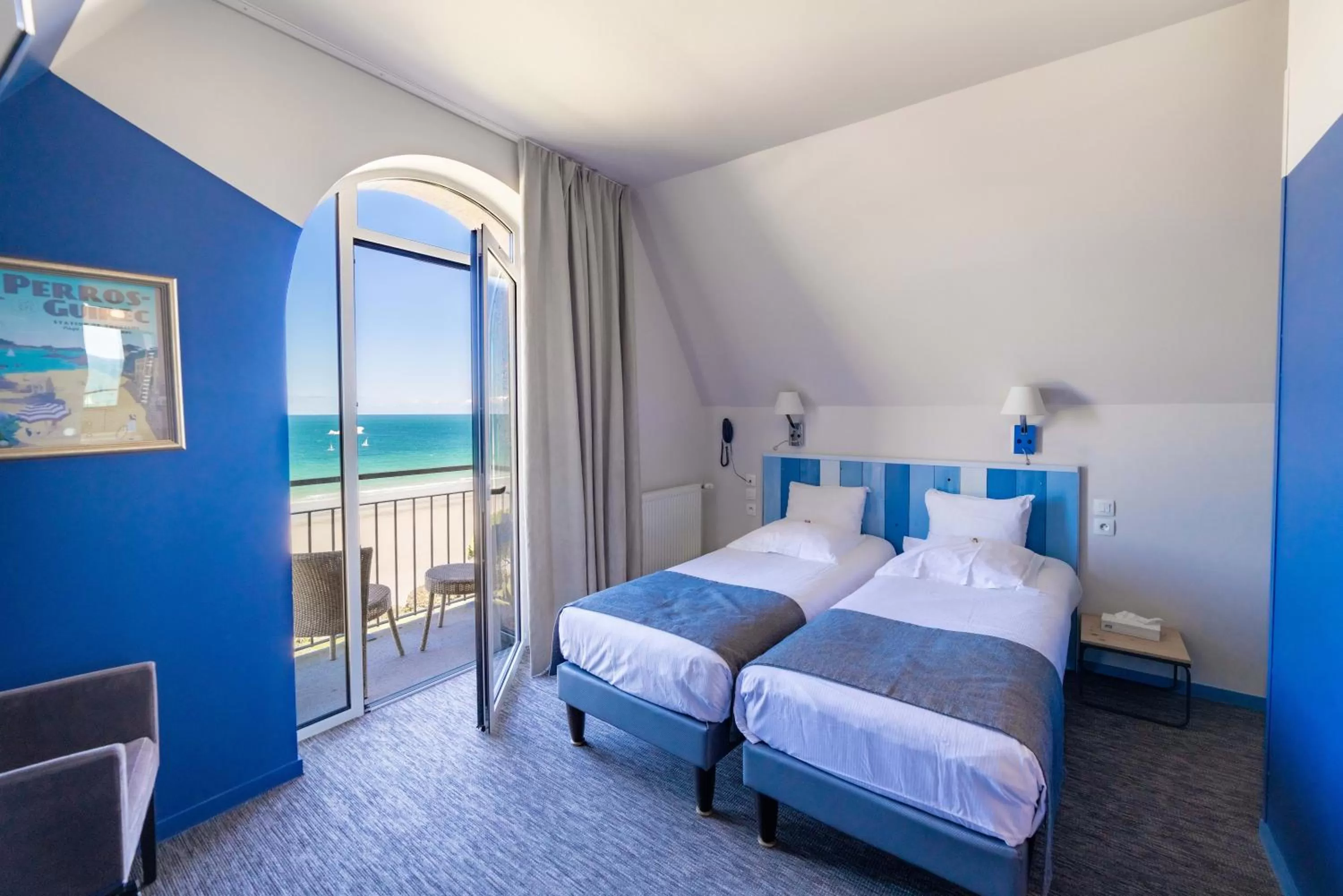 Photo of the whole room, Bed in Logis Hôtel Ker Mor