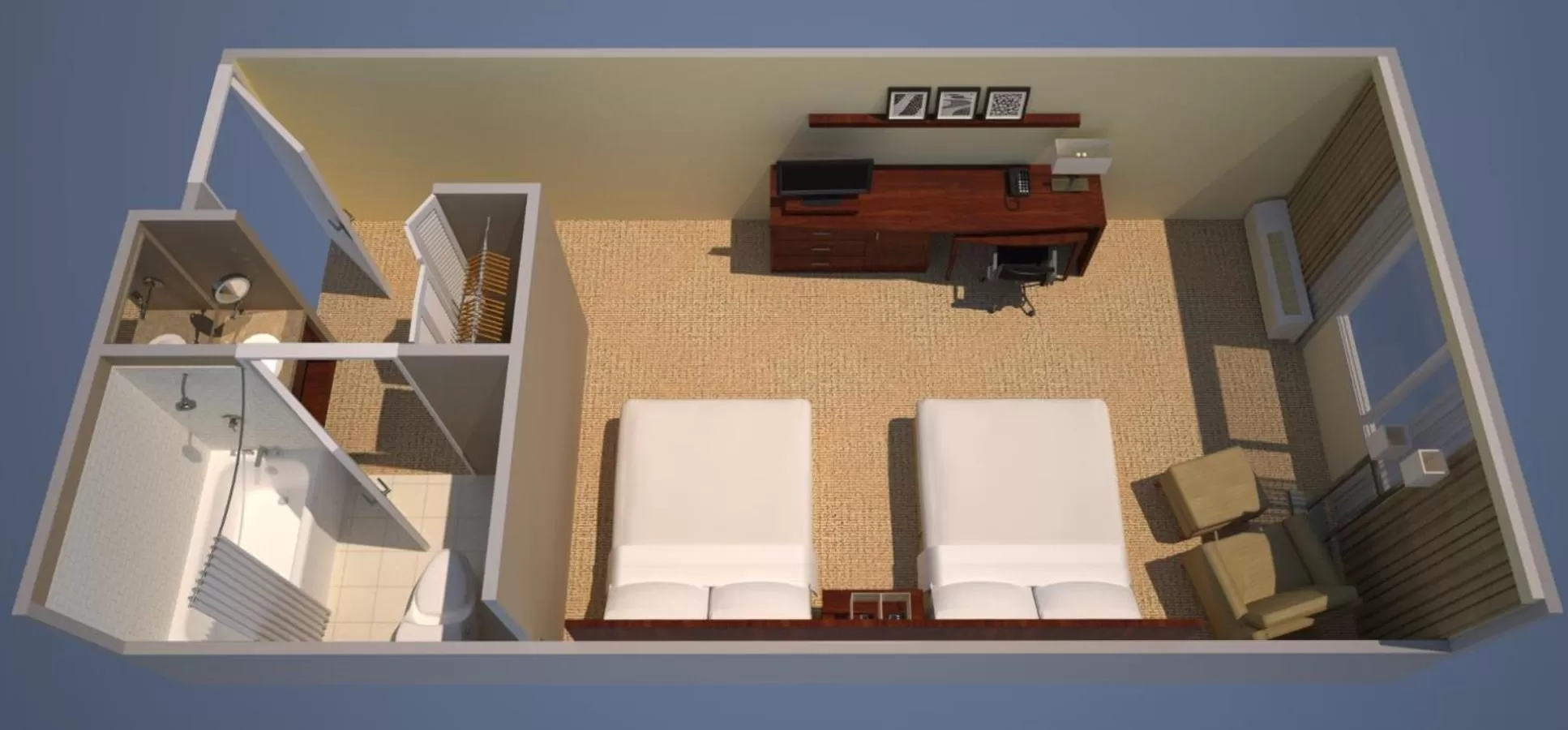 Queen Room with Two Queen Beds in Courtyard Chicago Arlington Heights/South