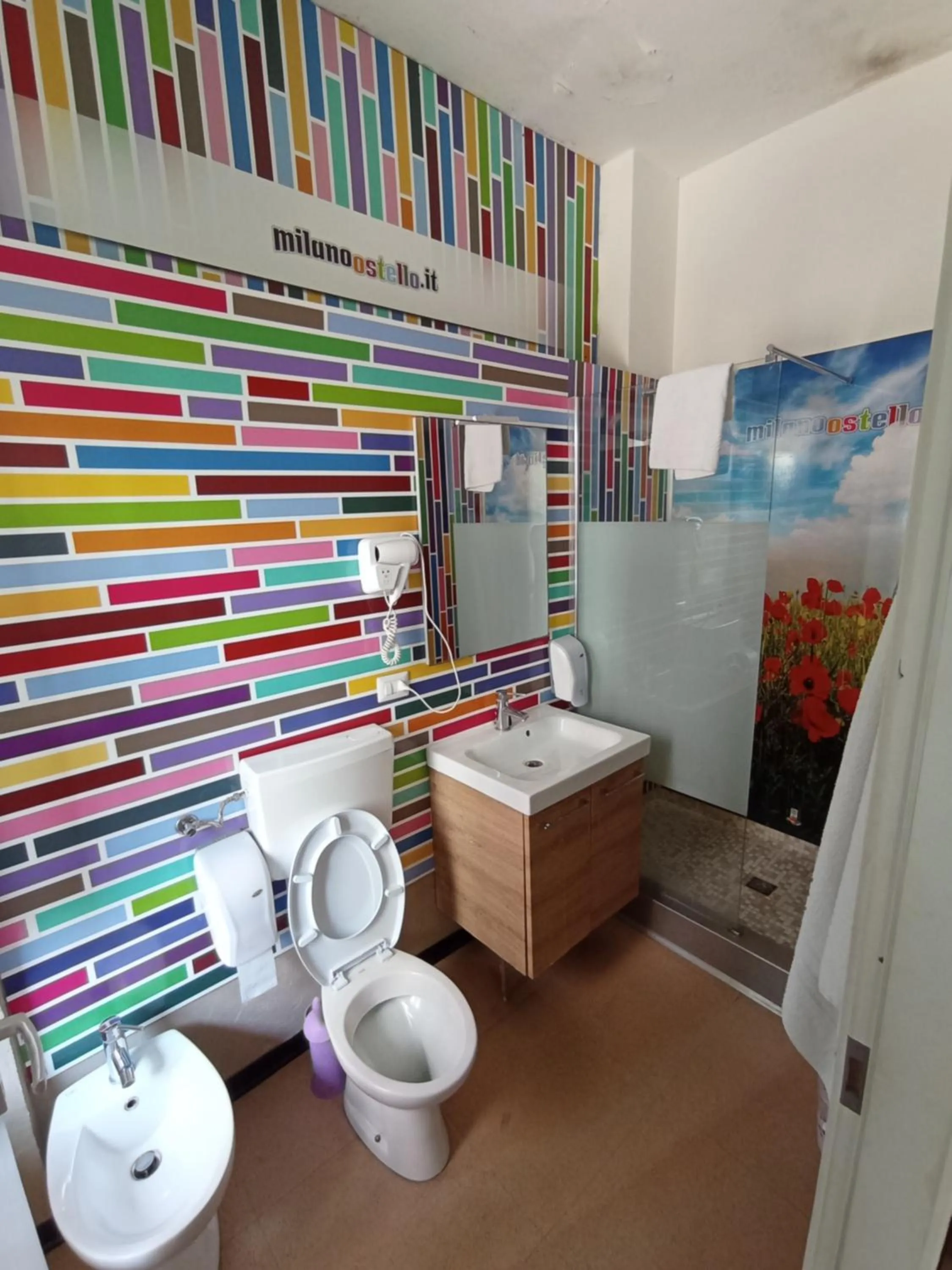 Bathroom in Milano Ostello