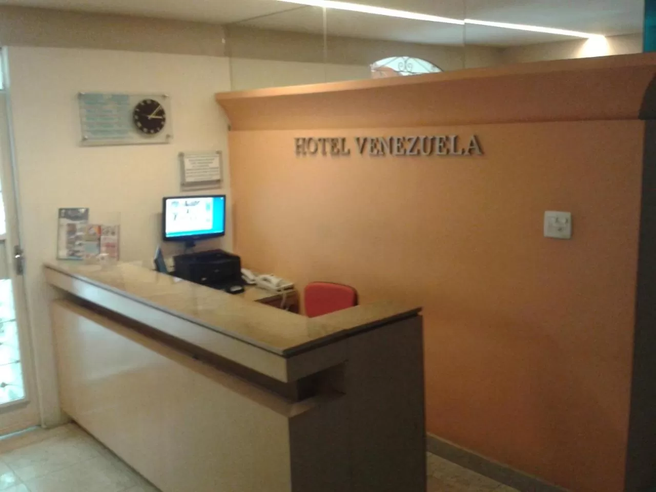 Lobby or reception in Hotel Venezuela