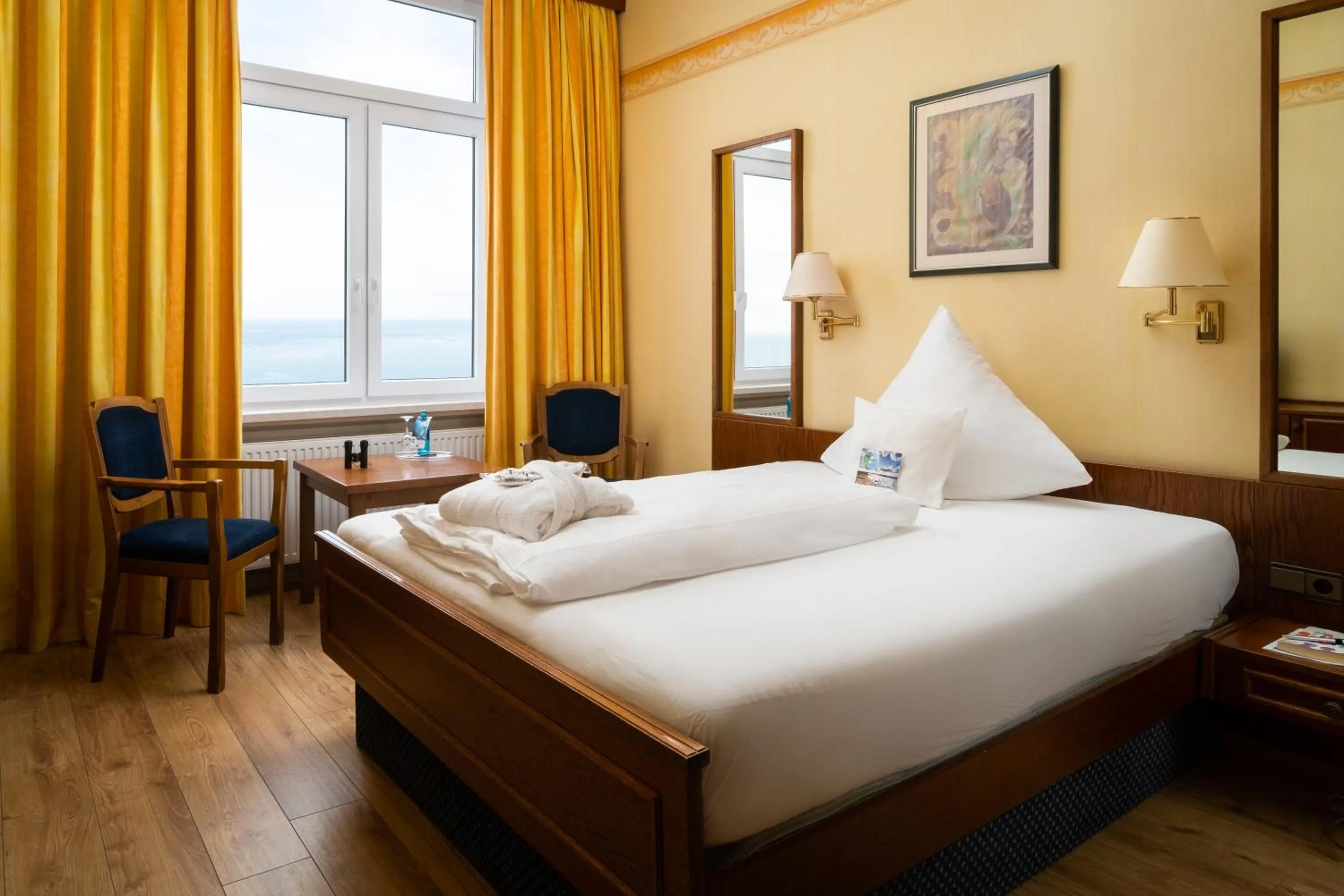 Photo of the whole room, Bed in Nordsee Hotel Borkum