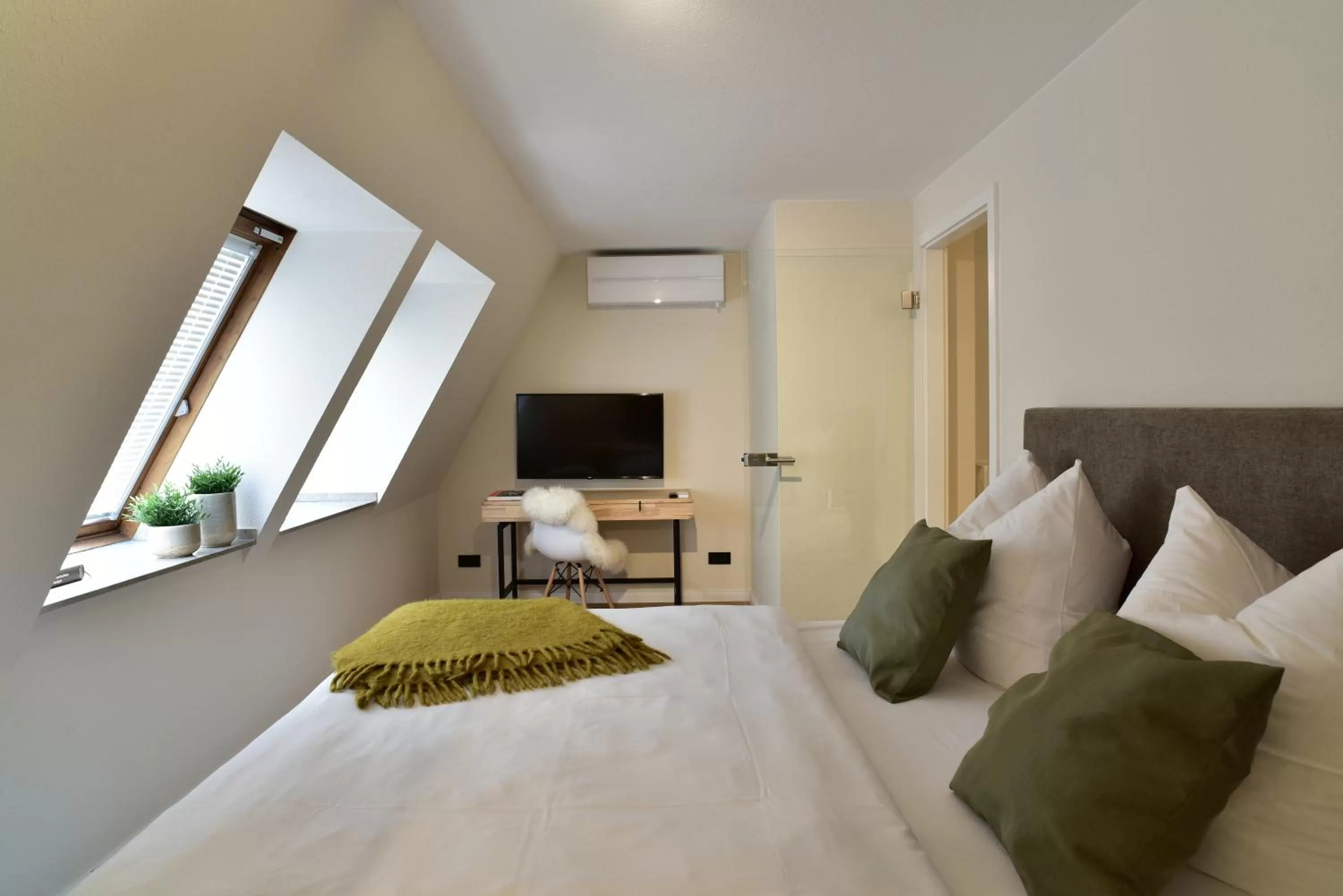 Bed in SAXX Apartments Leipzig