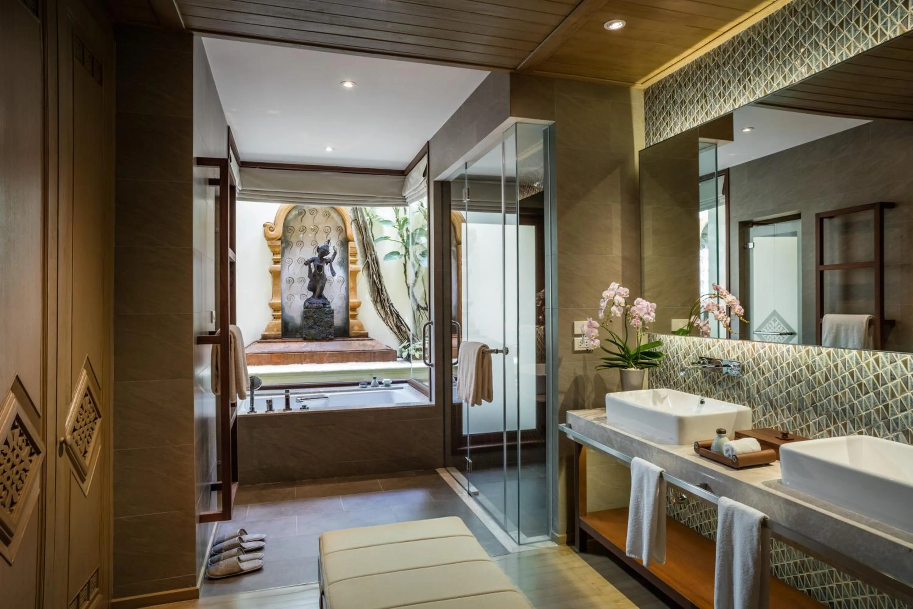 Bathroom, Bed in Four Seasons Resort Chiang Mai