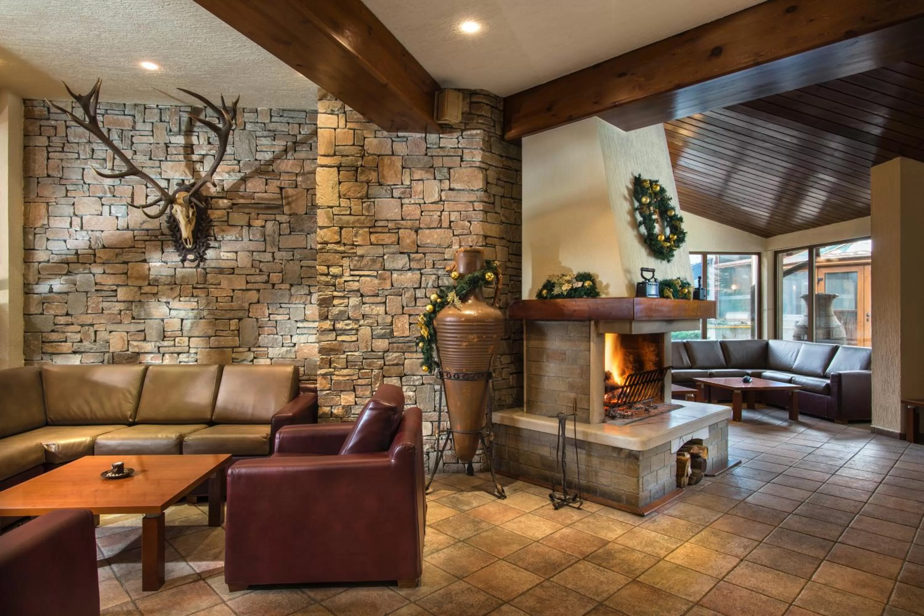 Lobby or reception in Hotel Pirin