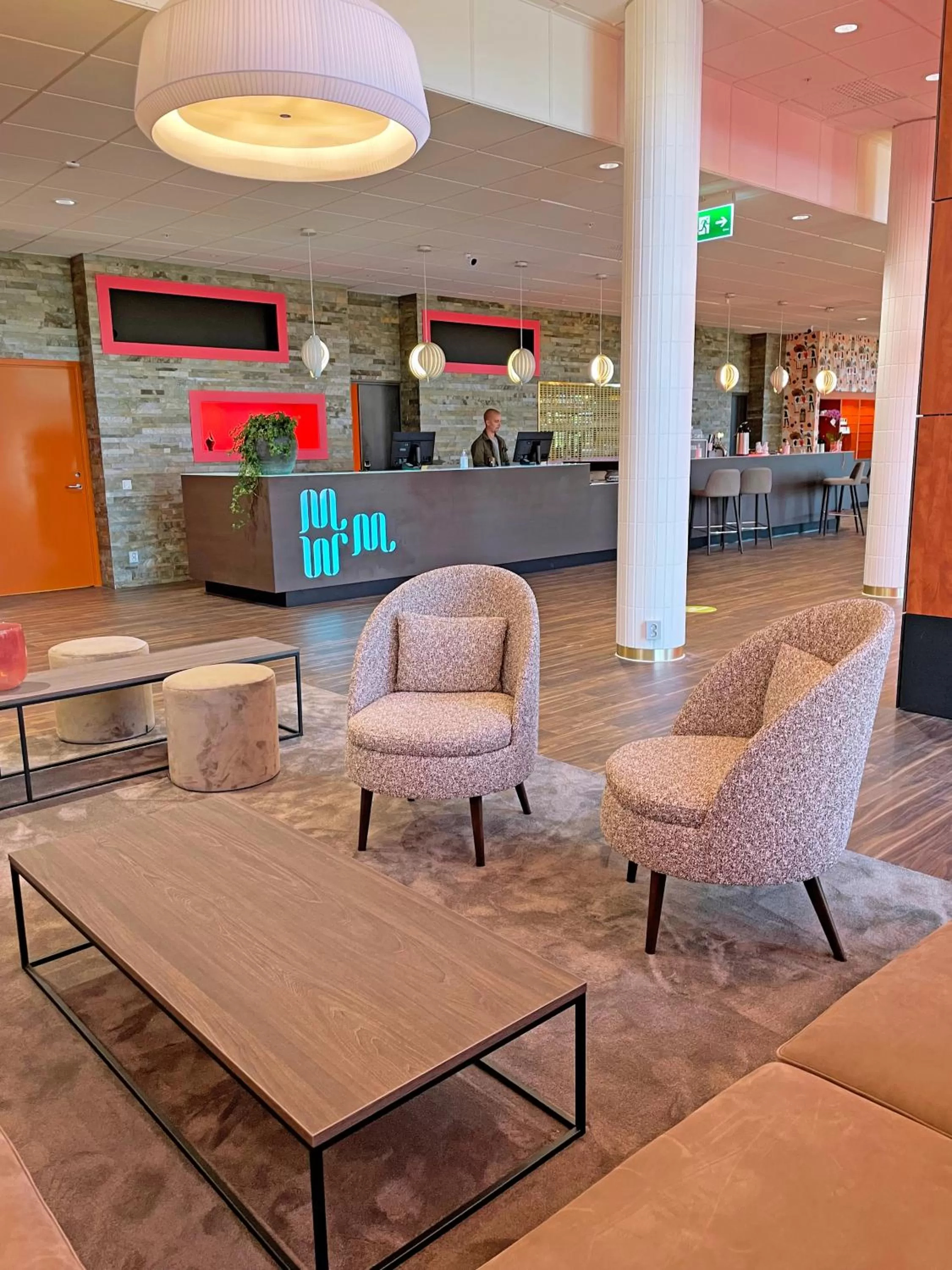 Lobby or reception in Motel L Lund