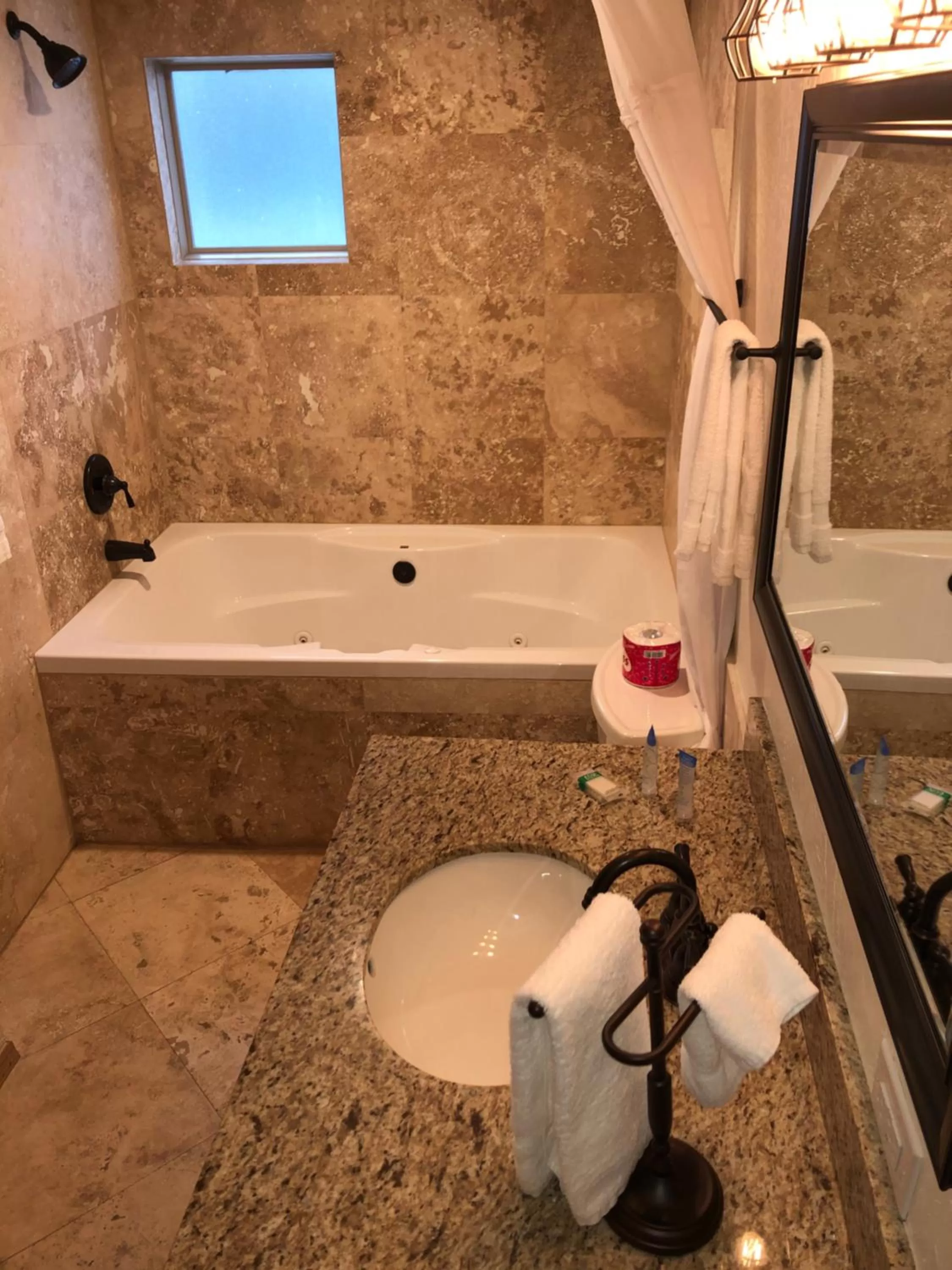 Bathroom in TimberLodge Inn