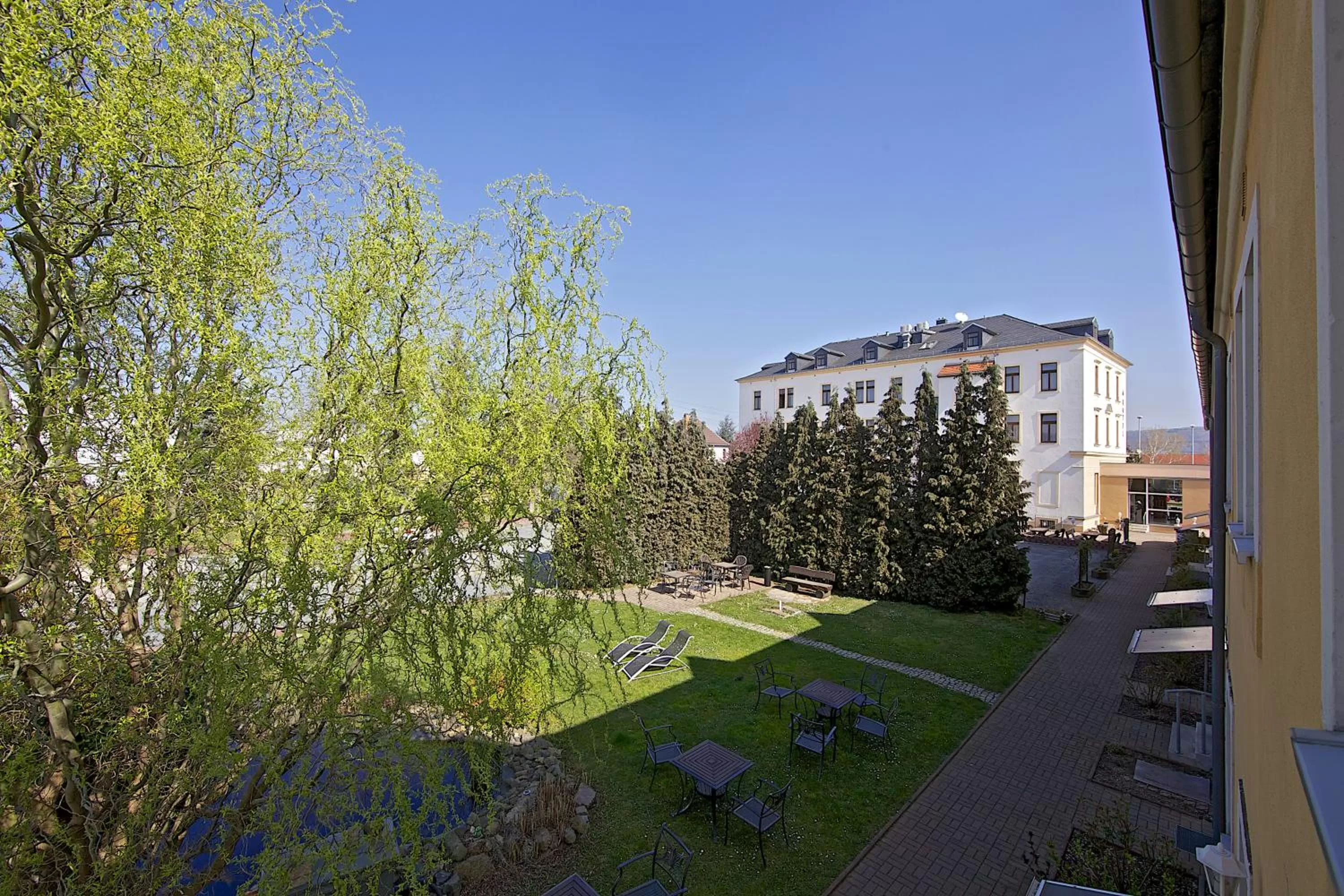 Garden view in Hotel Reichskrone