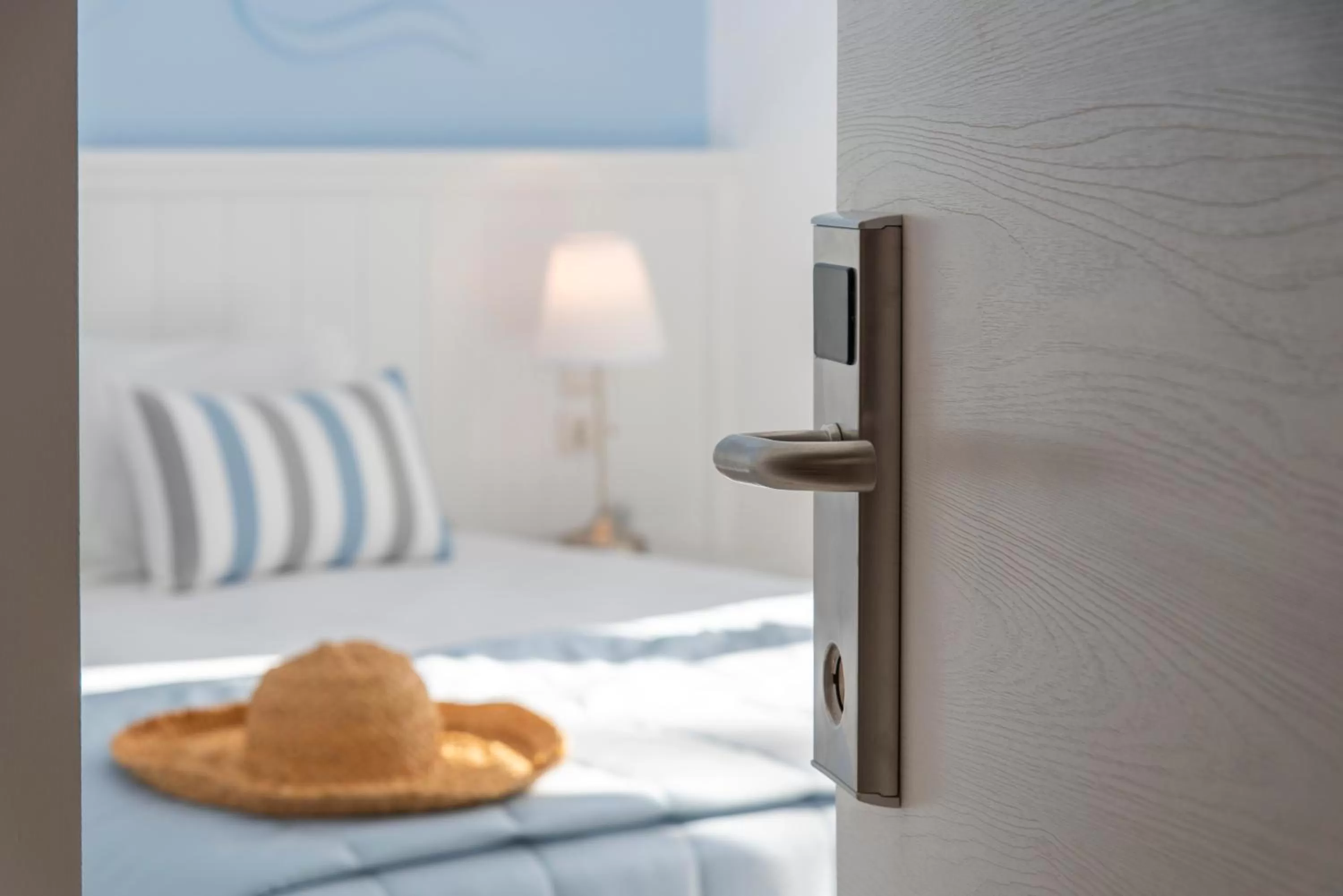 Bed in Naiades Marina Hotel