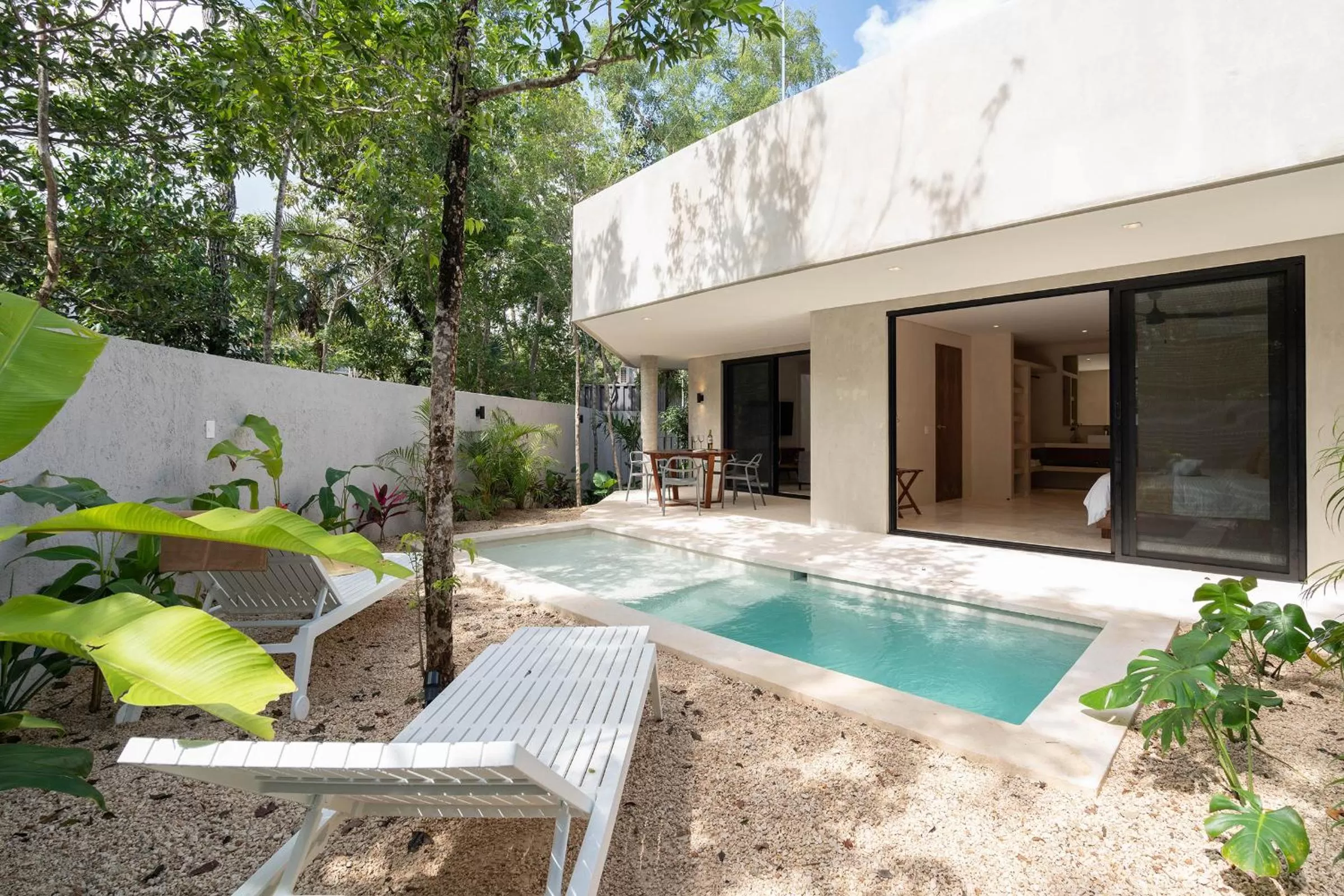Patio, Swimming Pool in Suites at TreeTops Tulum