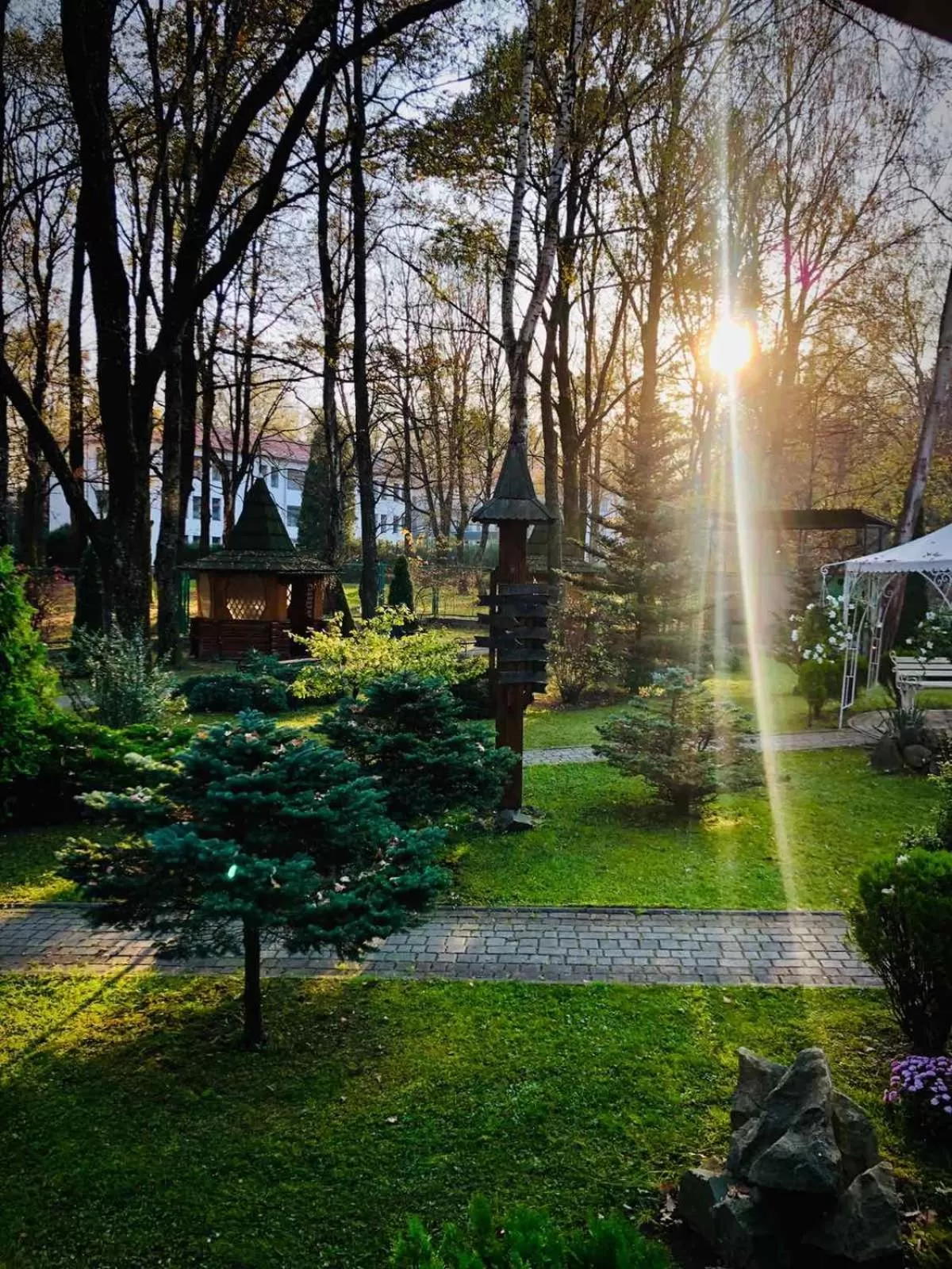 Garden in Morshynska Vezha Hotel
