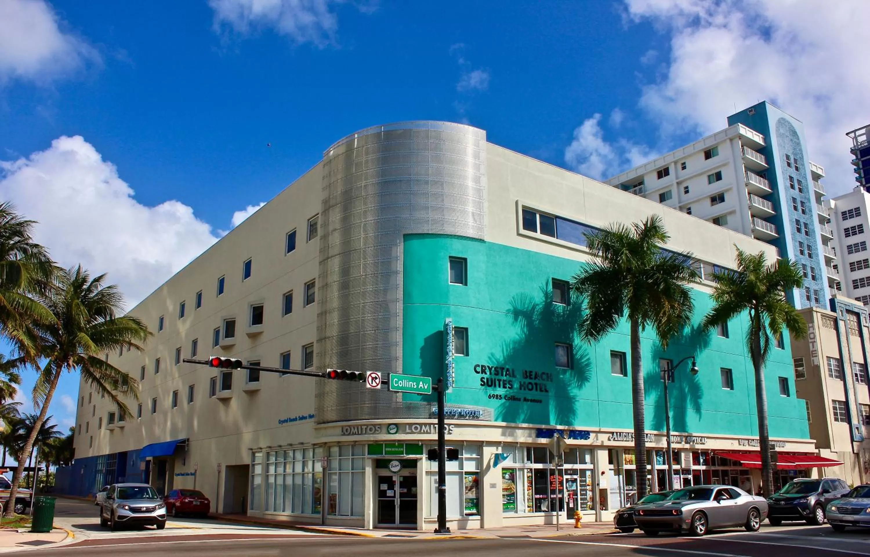 Facade/entrance in Crystal Beach Suites Miami Oceanfront Hotel