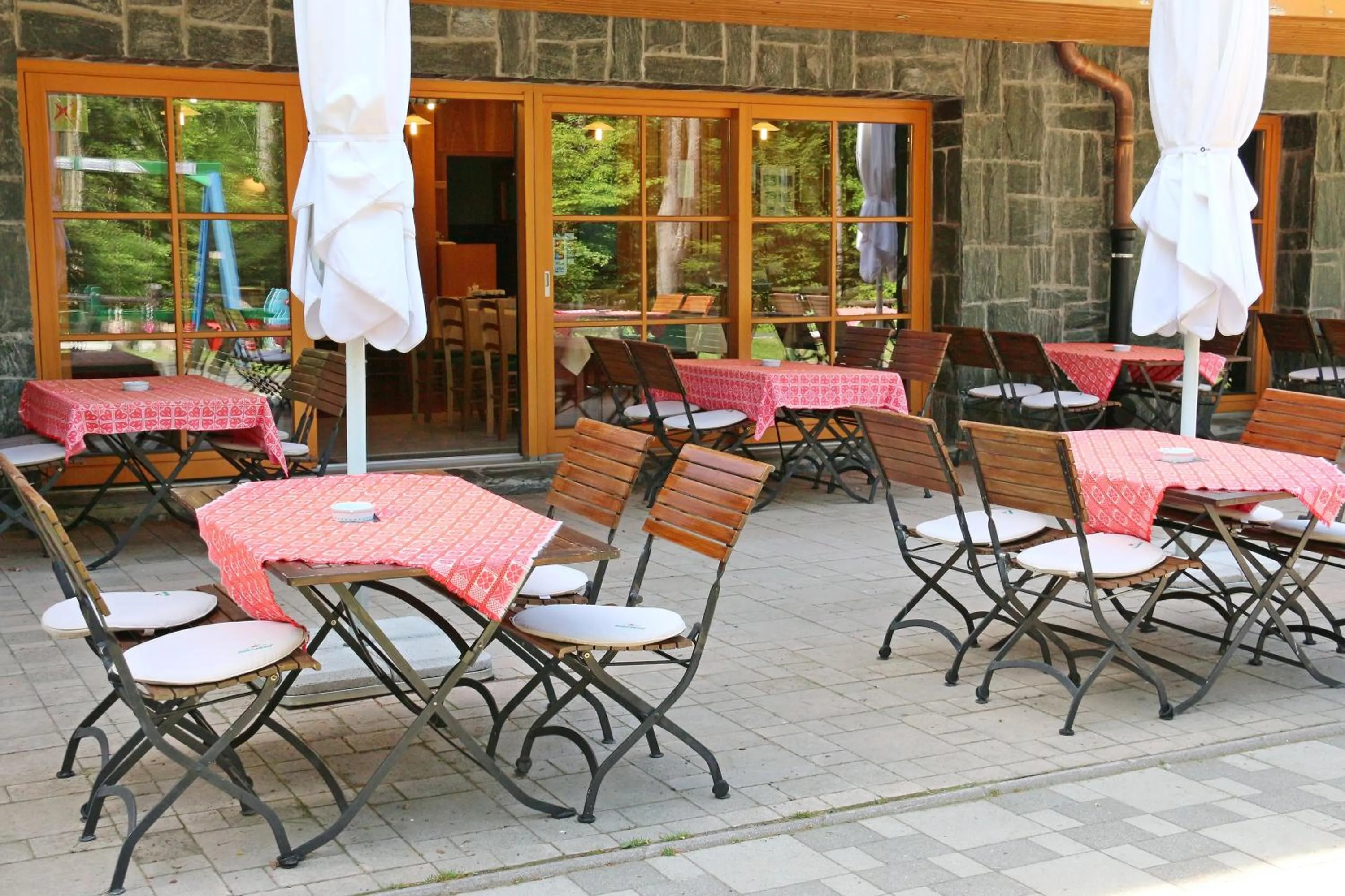 Patio in Aparthotel Snjezna Kraljica