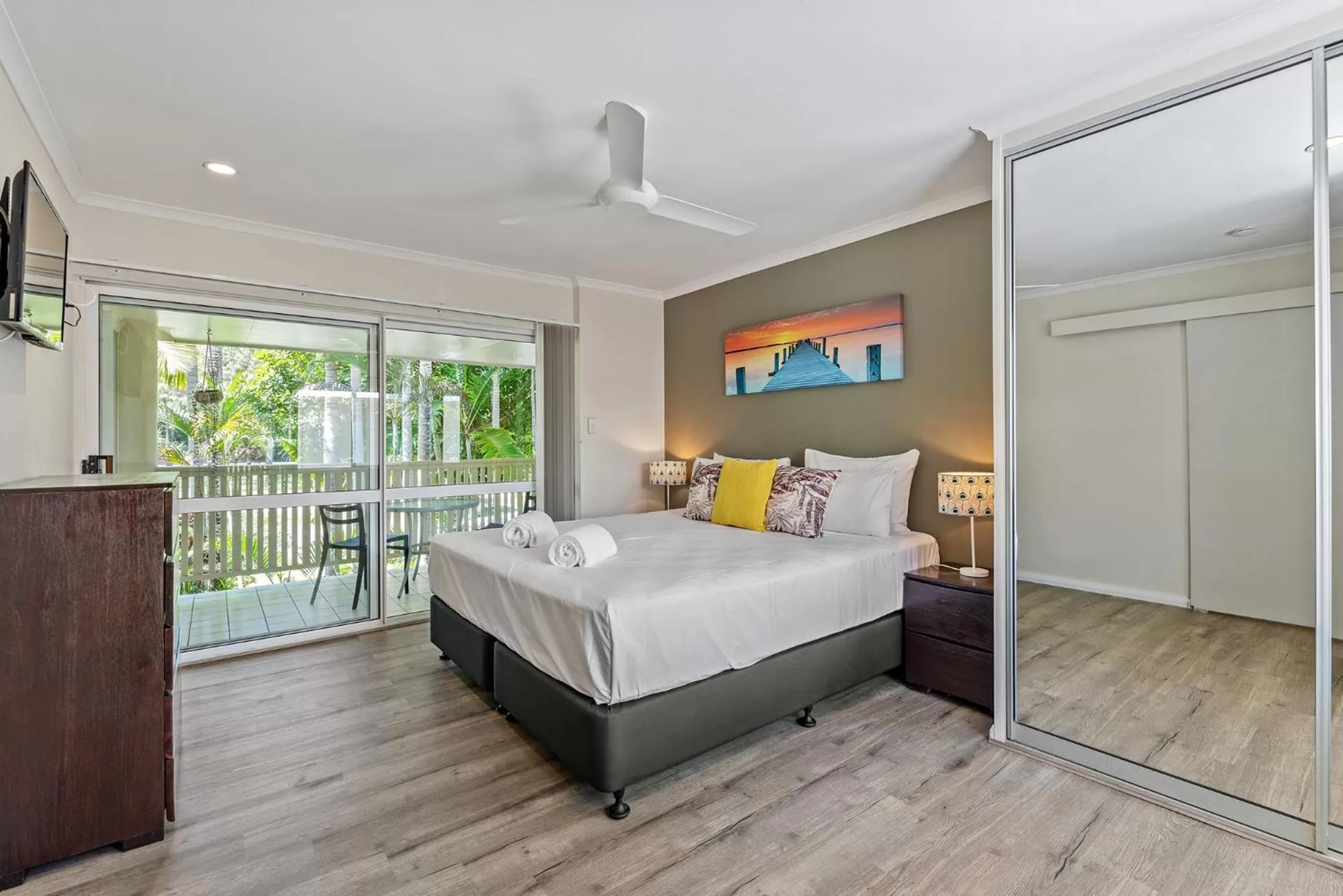 Bedroom, Bed in Tropical Nites Holiday Townhouses